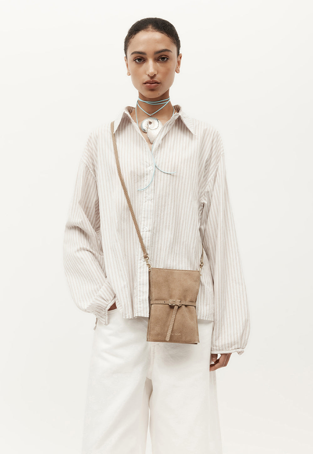 Mr Penny Pouchette - Oat Suede