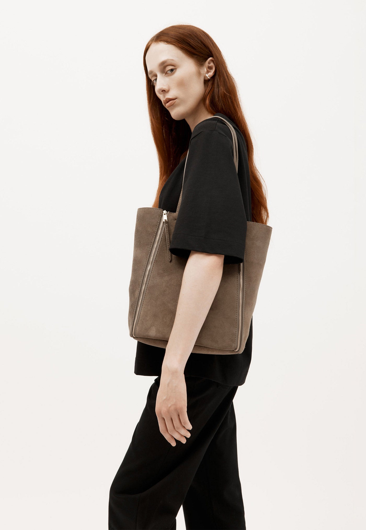 Mr Scurry Tote Midi - Dune Suede