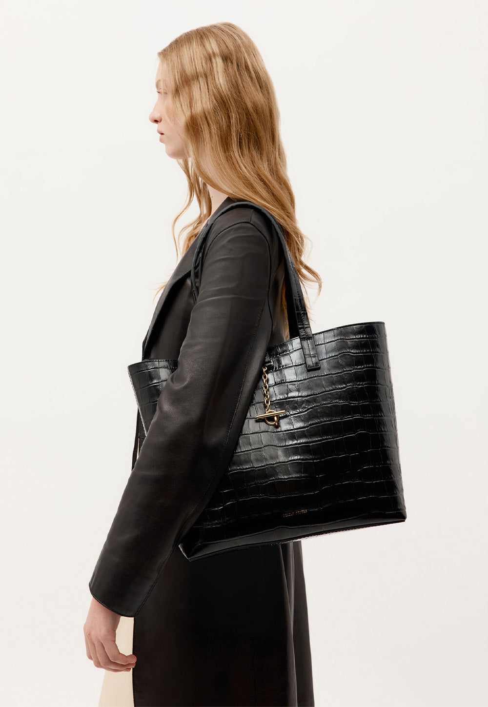 Mr Porter Tote - Black Croc
