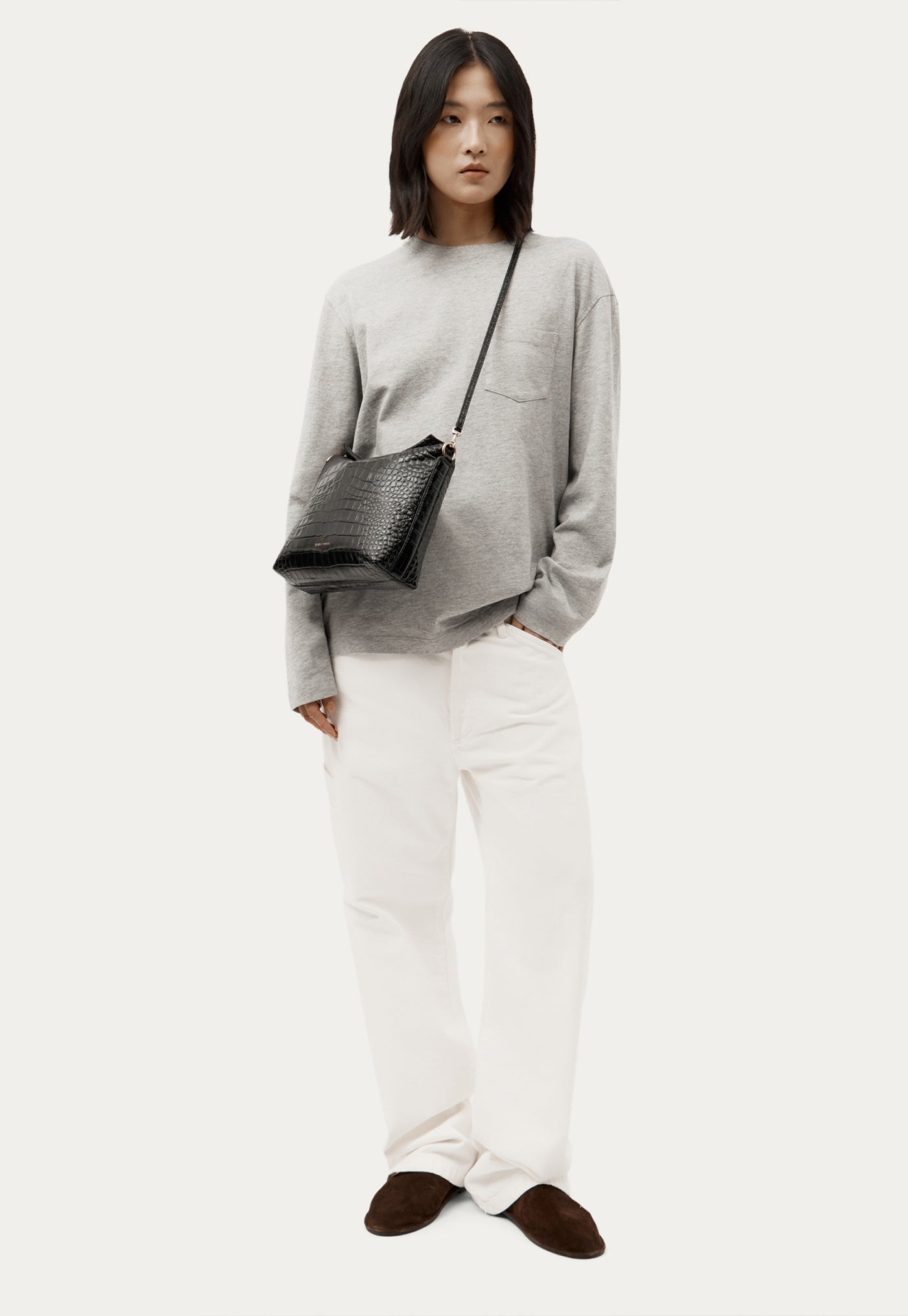 Piper Bag - Black Croc