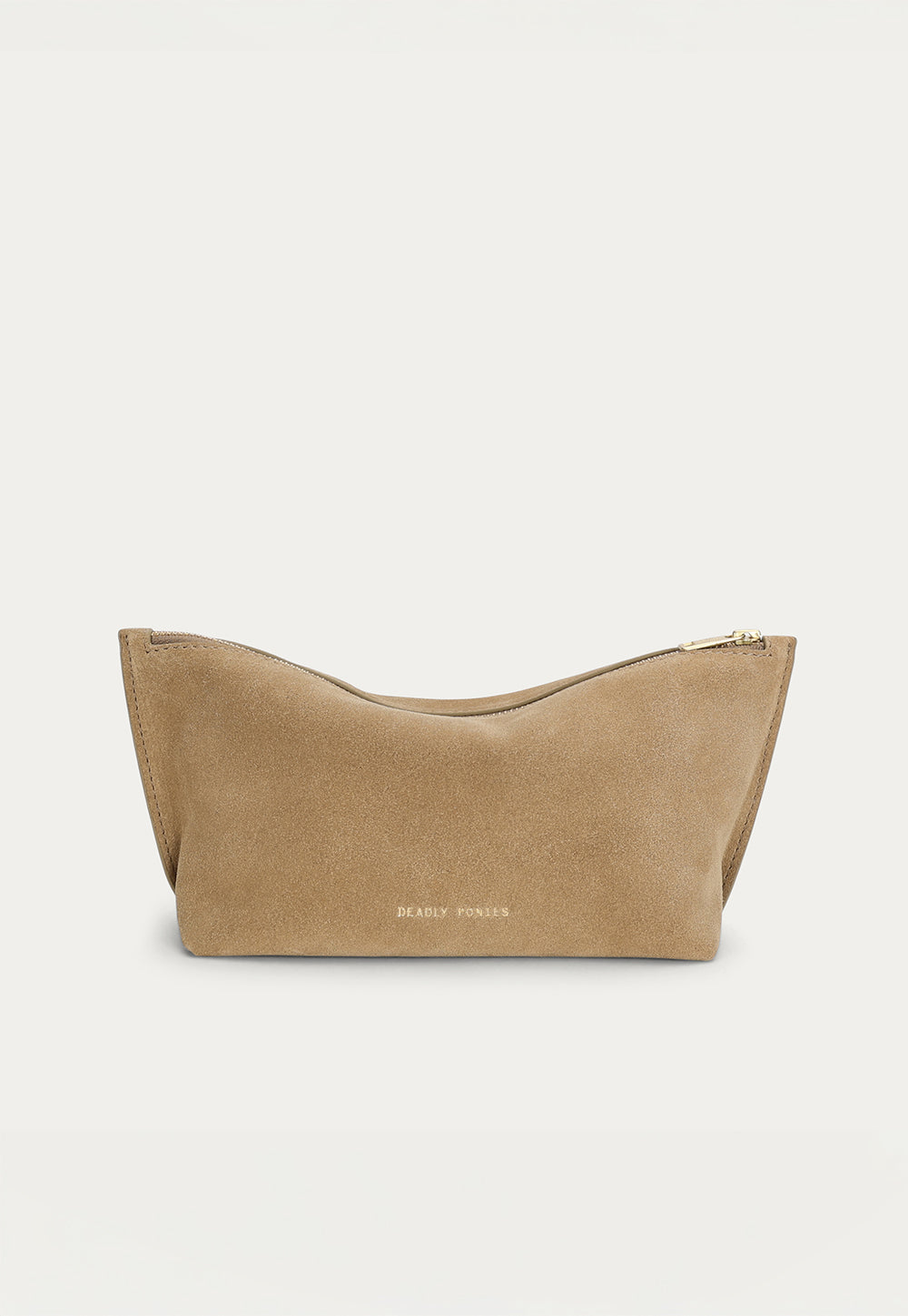 Poucher Grande - Oat Suede