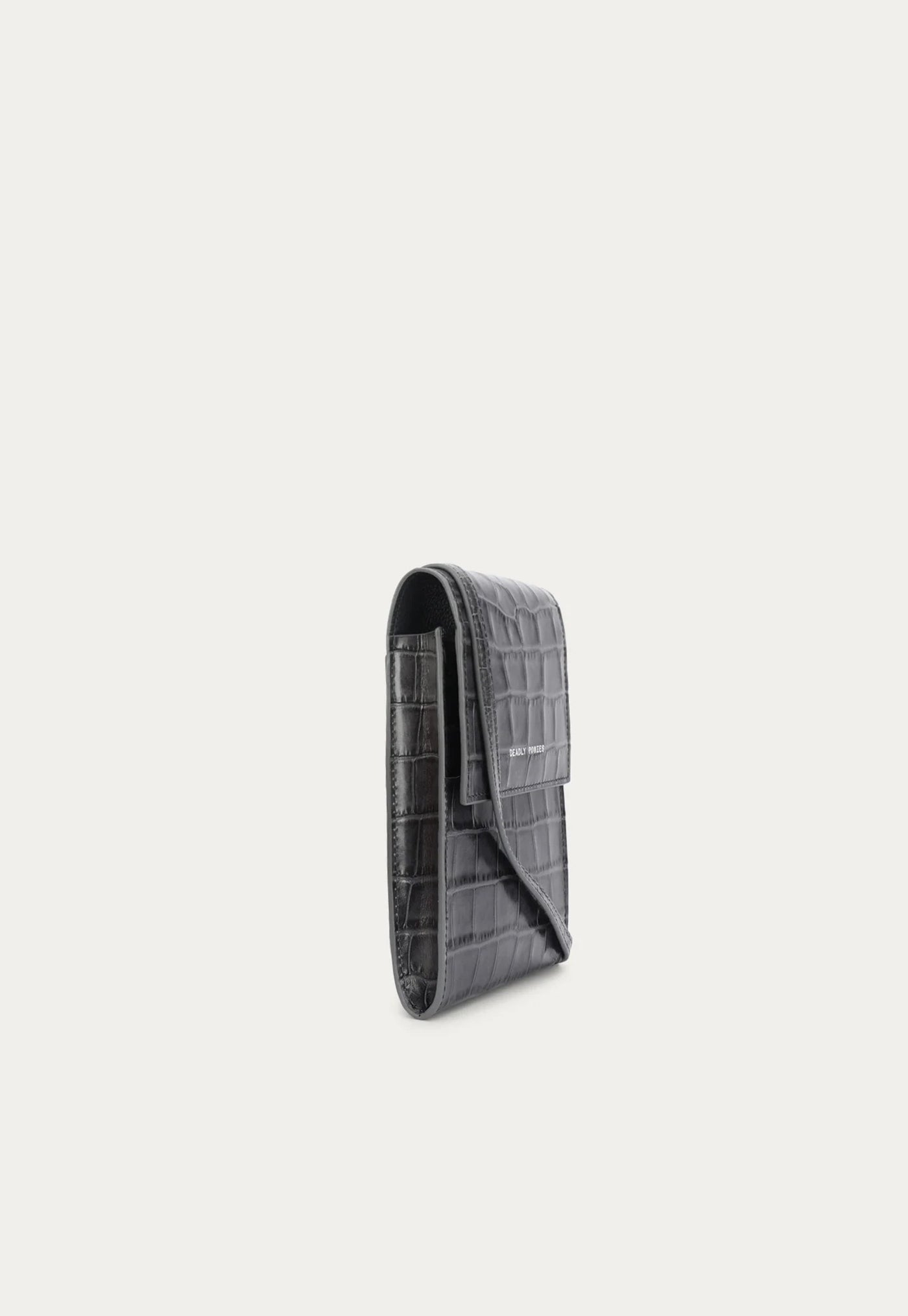 Poucheroo Leather Strap - Flint Croc