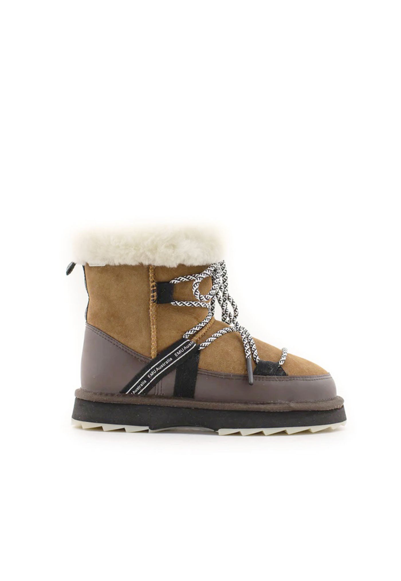 Blurred Sheepskin Boot - Chestnut sold by Angel Divine