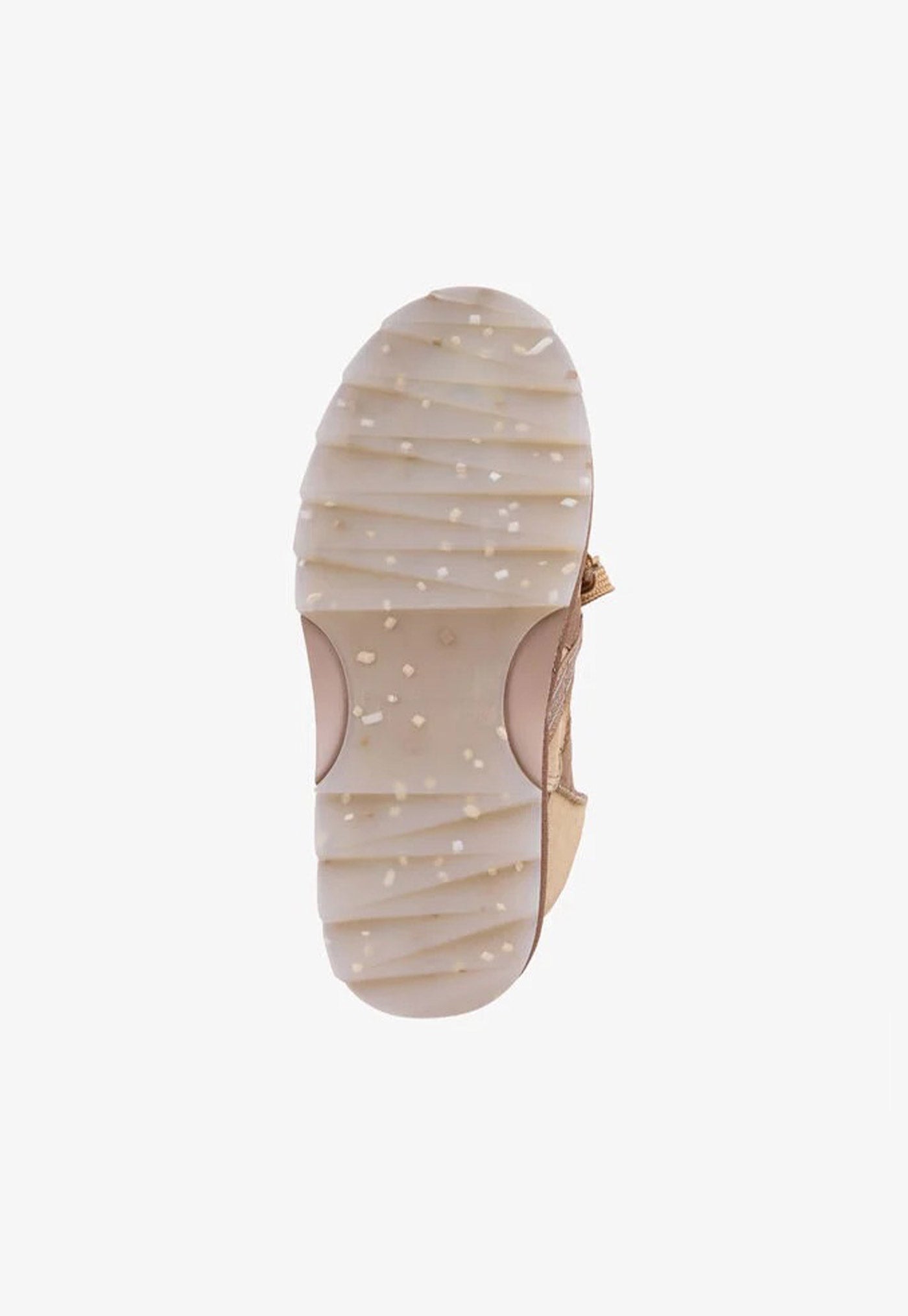 Blurred Patchwork Sheepskin Boot - Mushroom