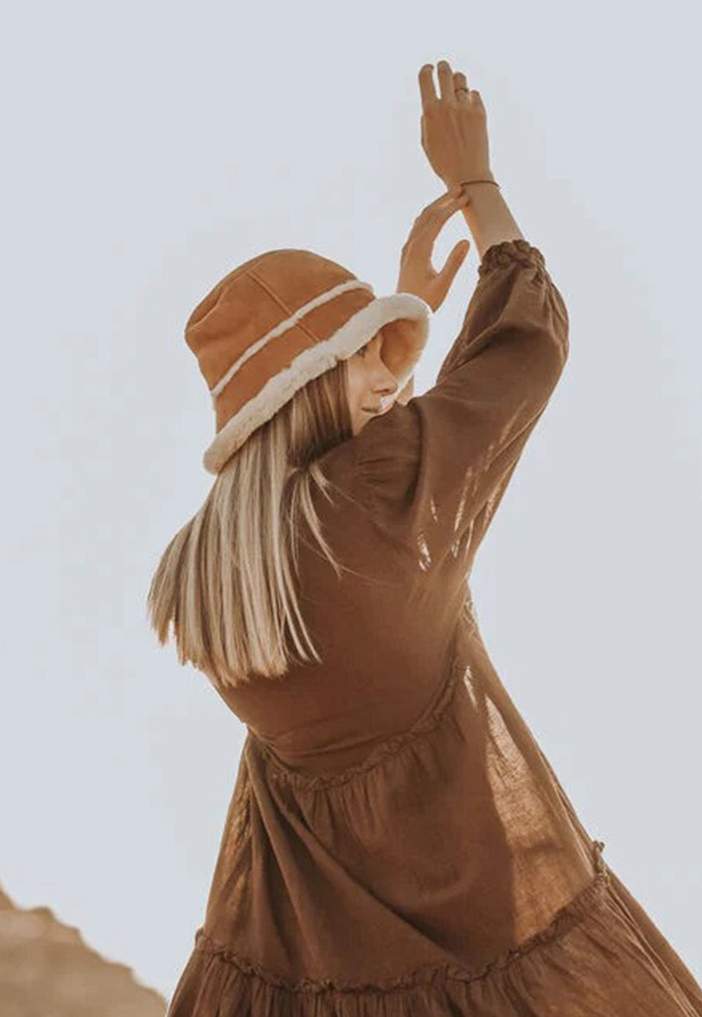 Emu Sheepskin Hat - Chestnut