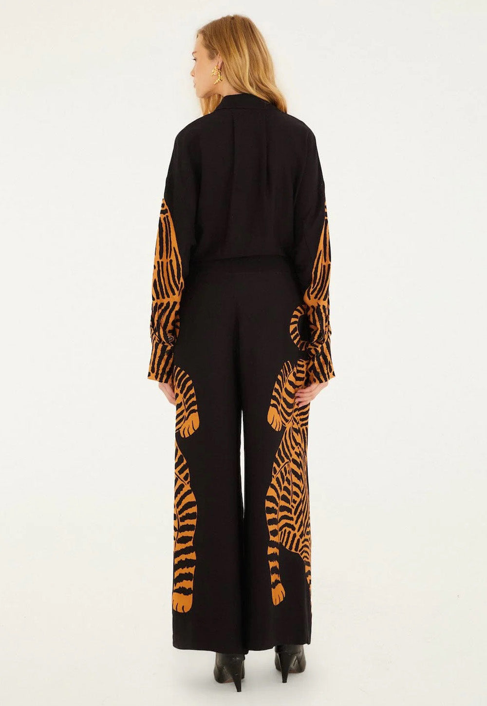 Black Tiger Pants - Black