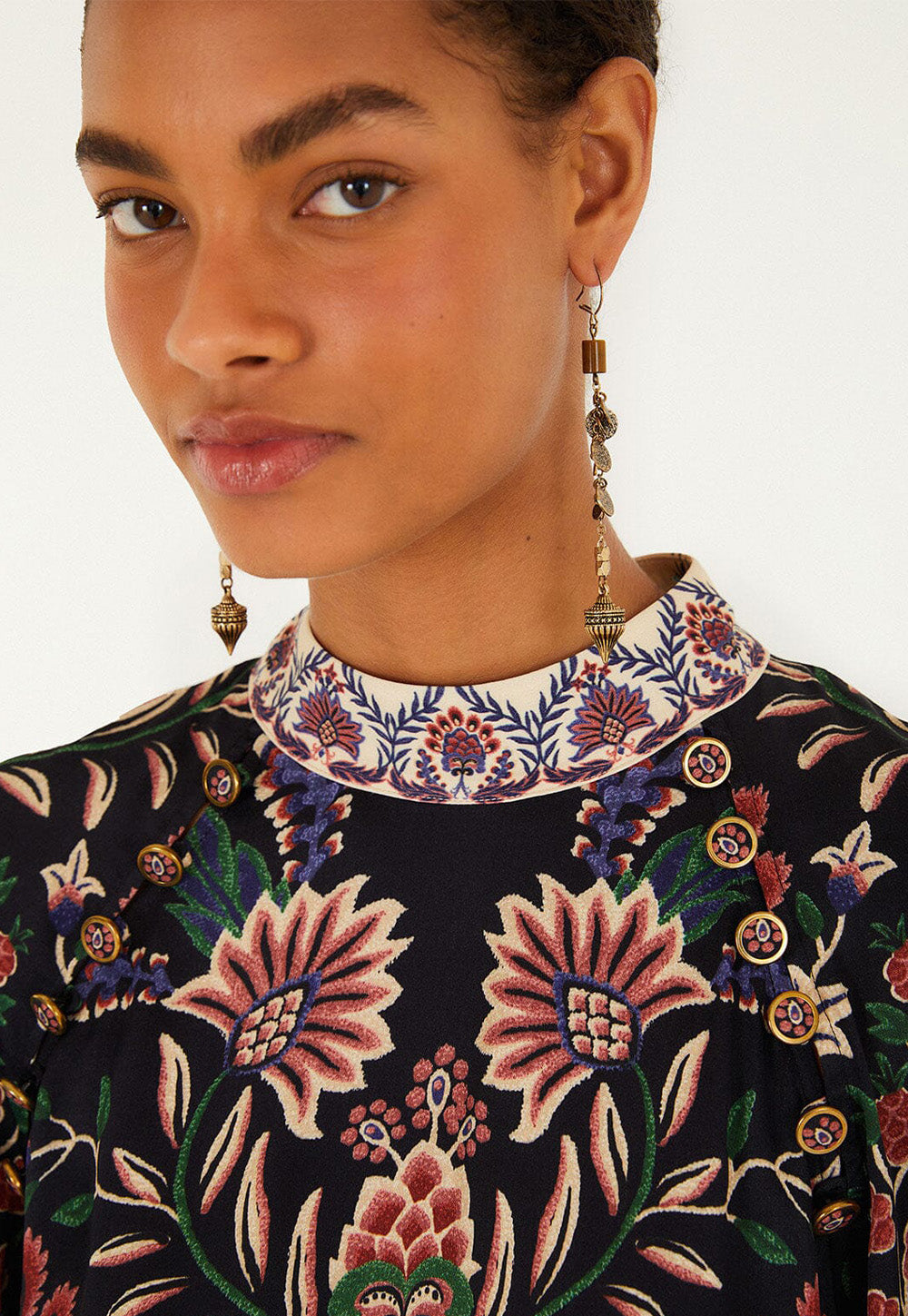 Marvelous Garden Mini Dress - Black