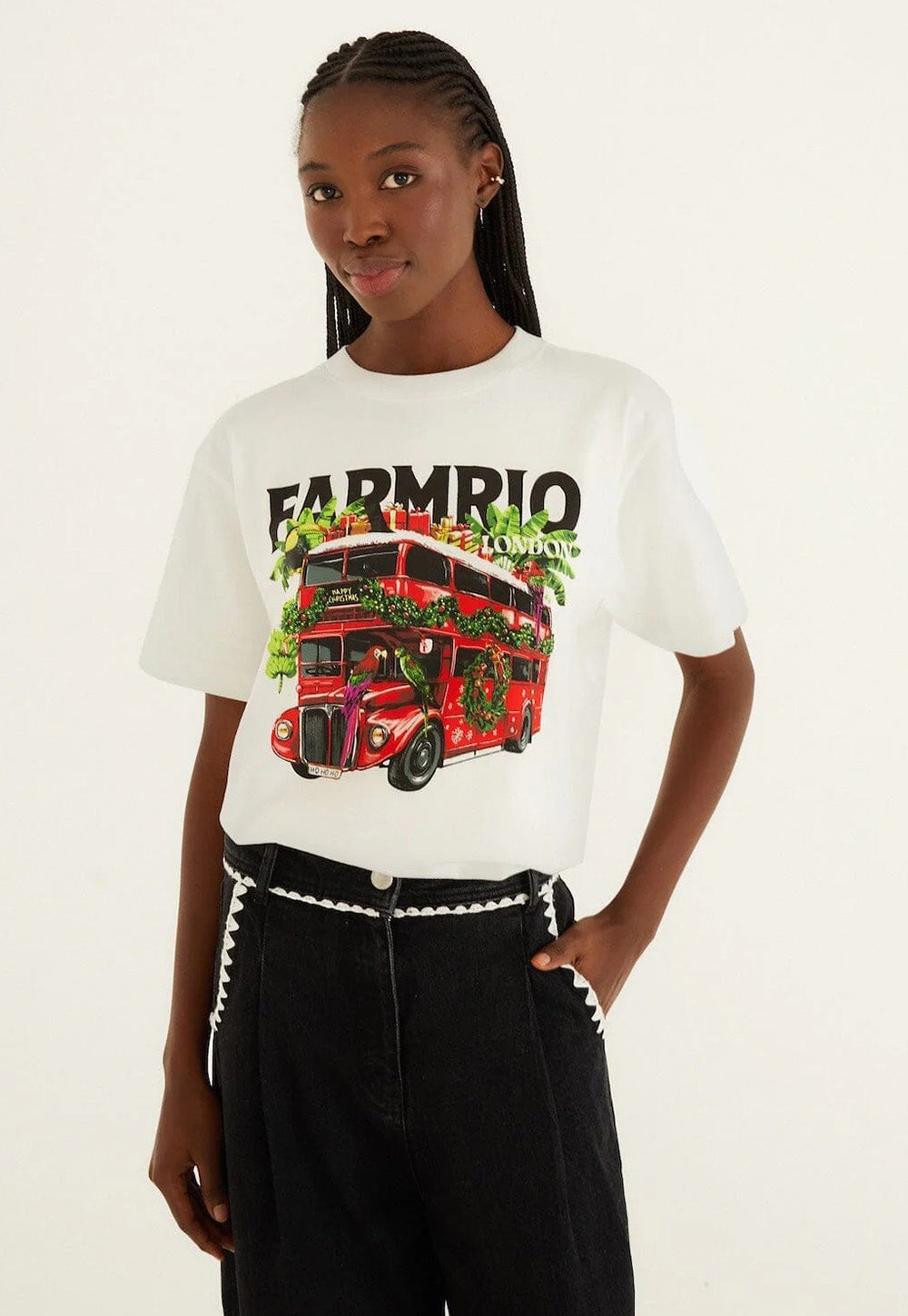 London Bus Relaxed T-Shirt - Off-White