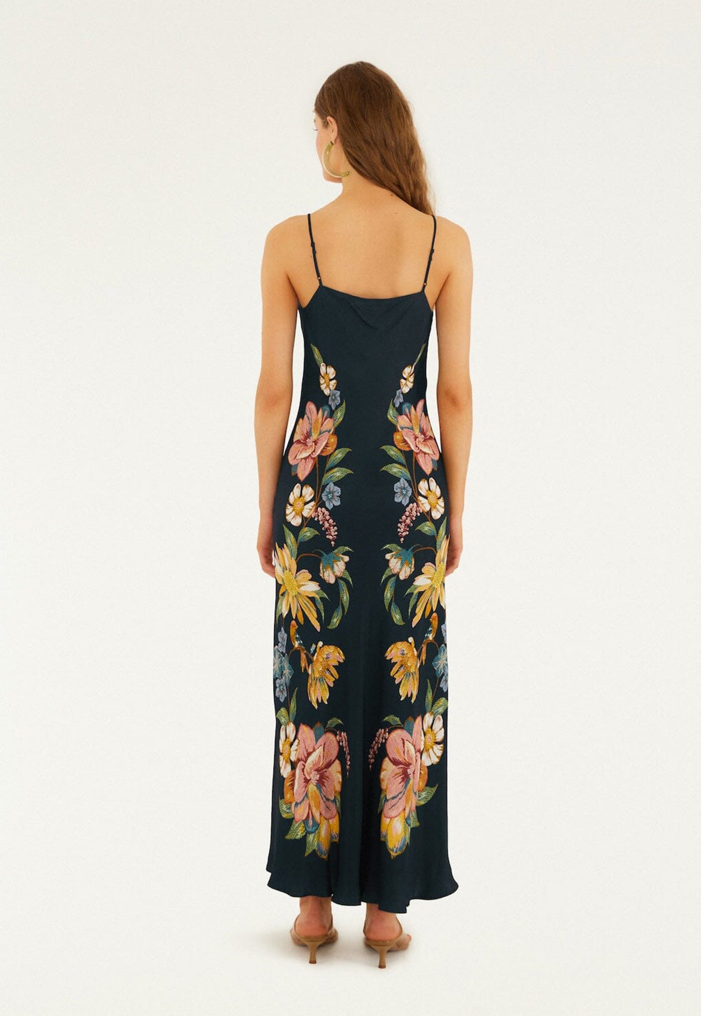 Maira Floral Maxi Dress - Dark Blue