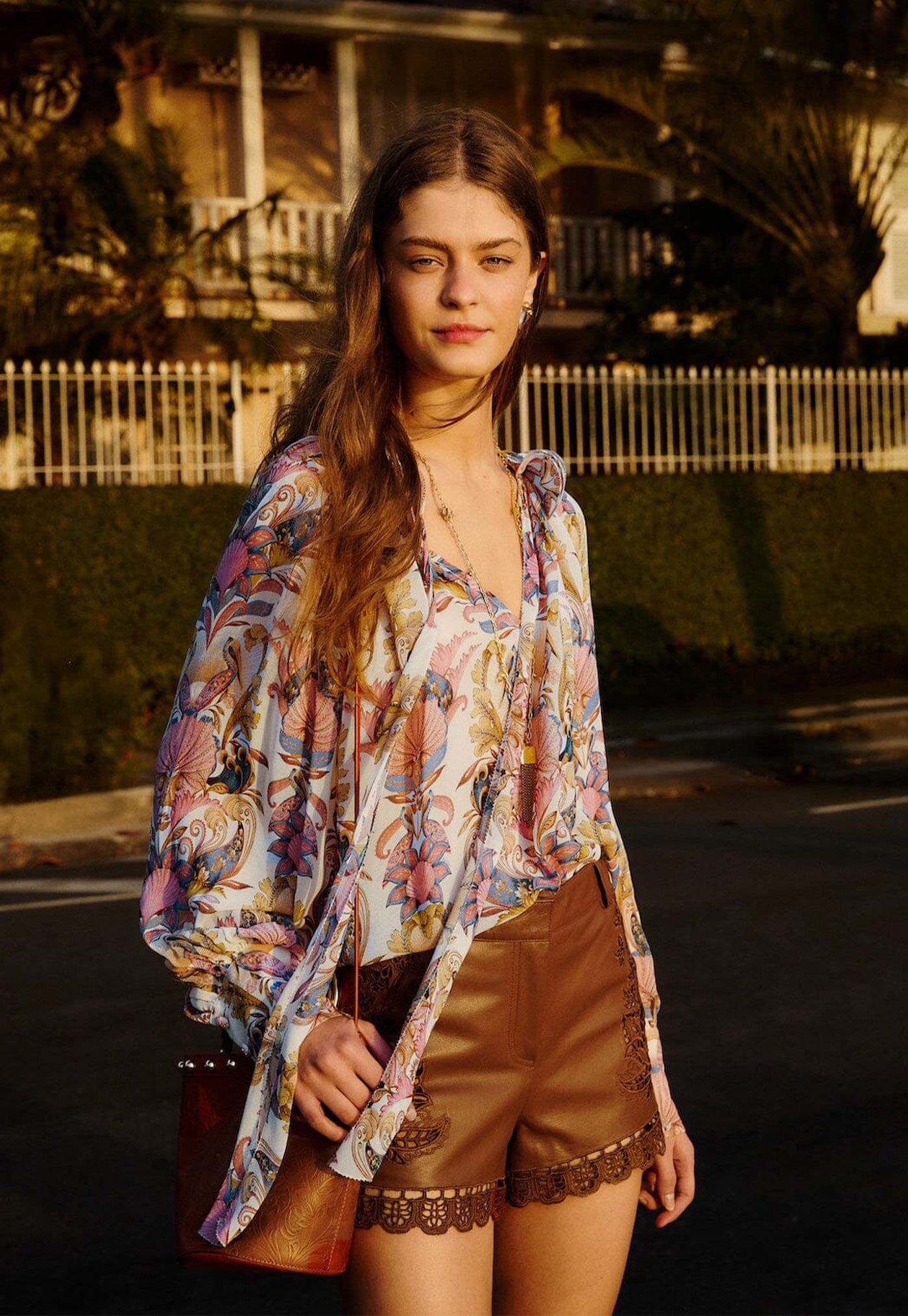 Sea Garden Long Sleeve Blouse - Off White