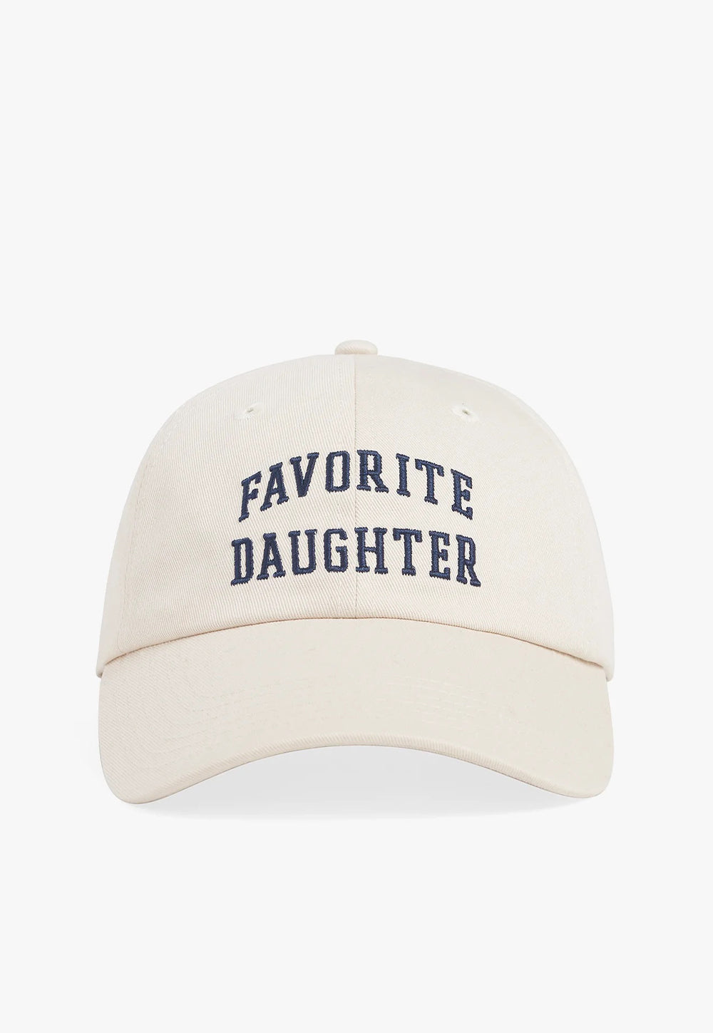All Caps Logo Baseball Cap - Khaki/Navy