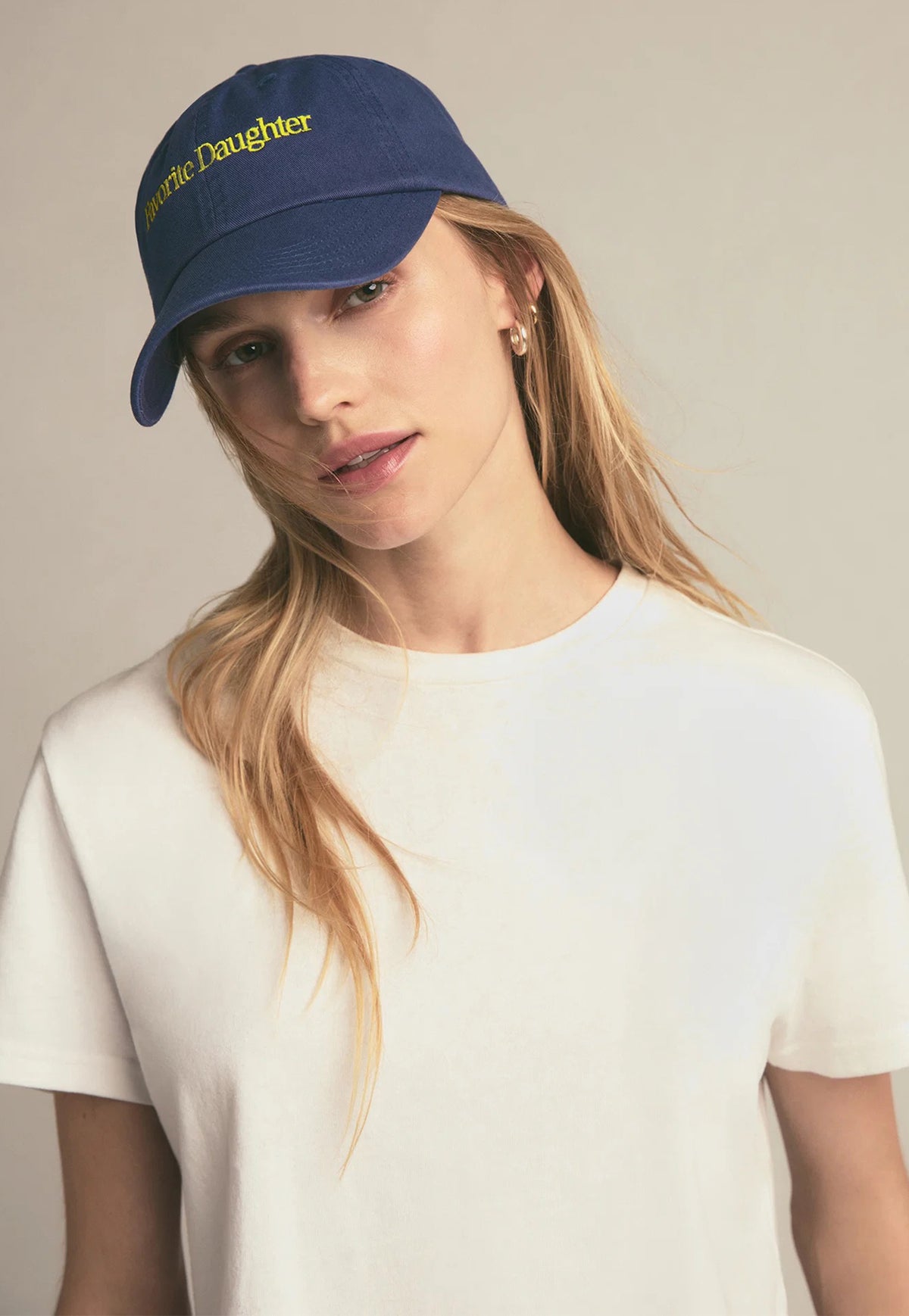 Classic Logo Baseball Hat - Navy/Yellow