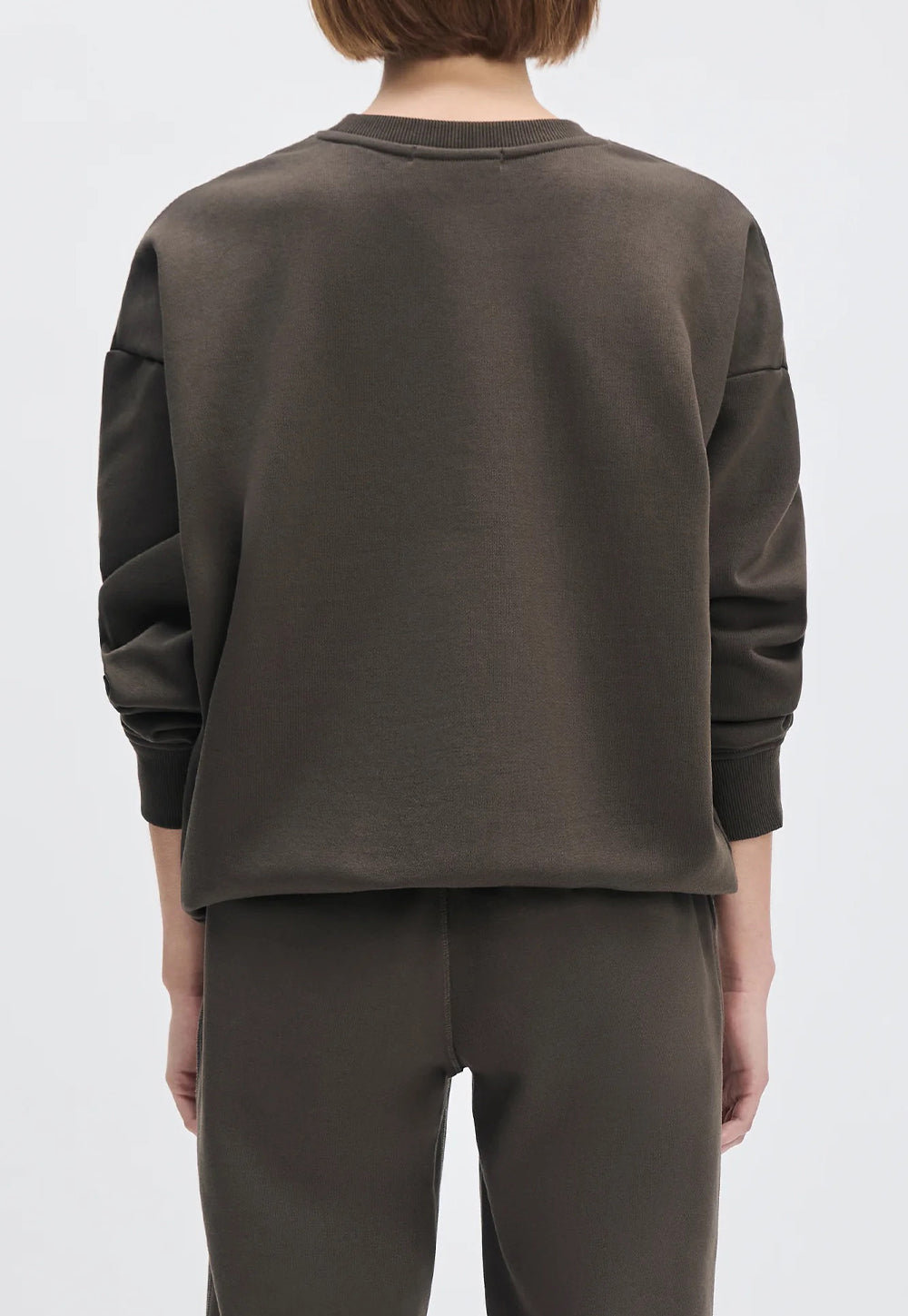 Collegiate Sweatshirt - Coffee/Gardenia