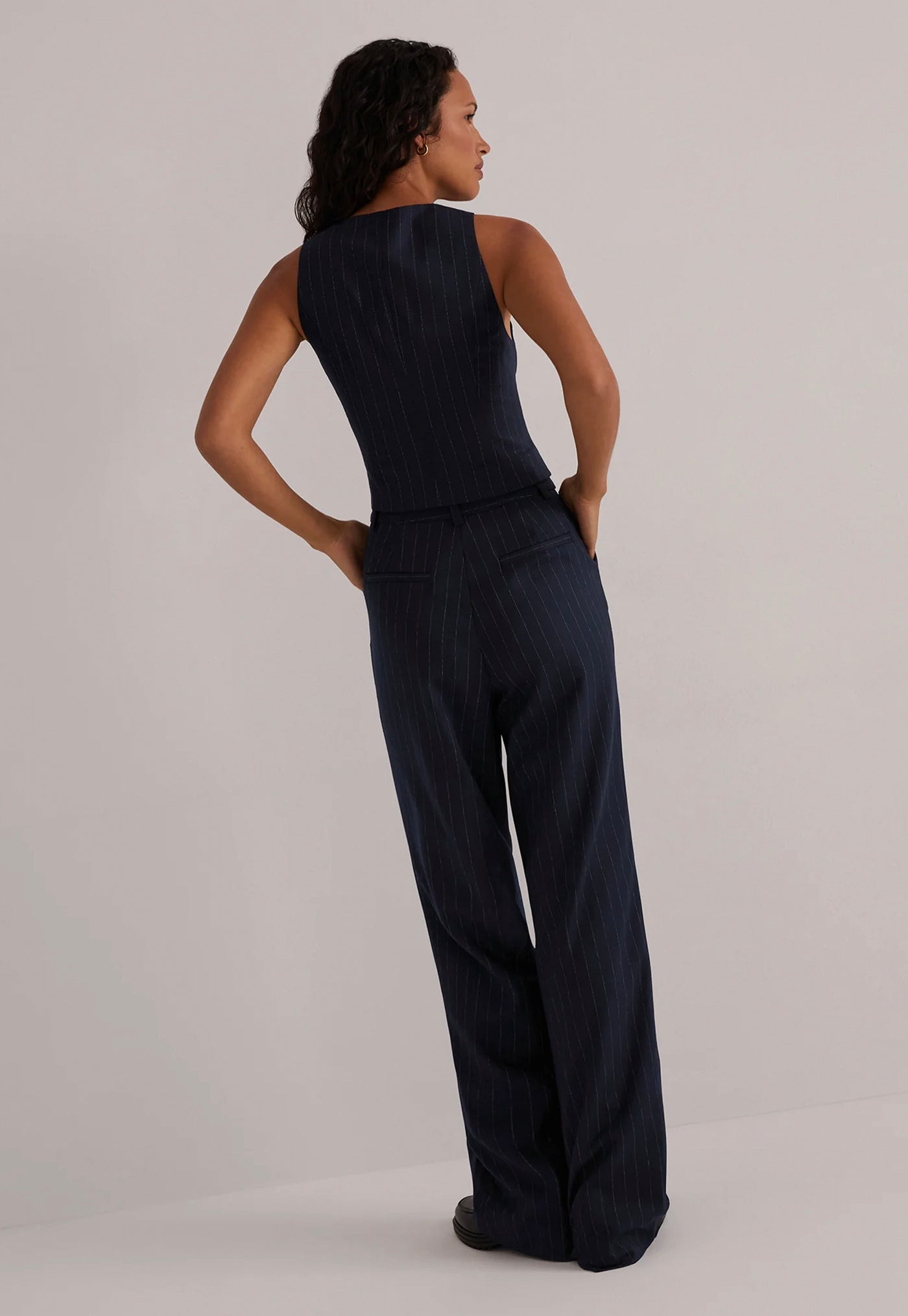 The Favorite Pant - Navy Pinstripe