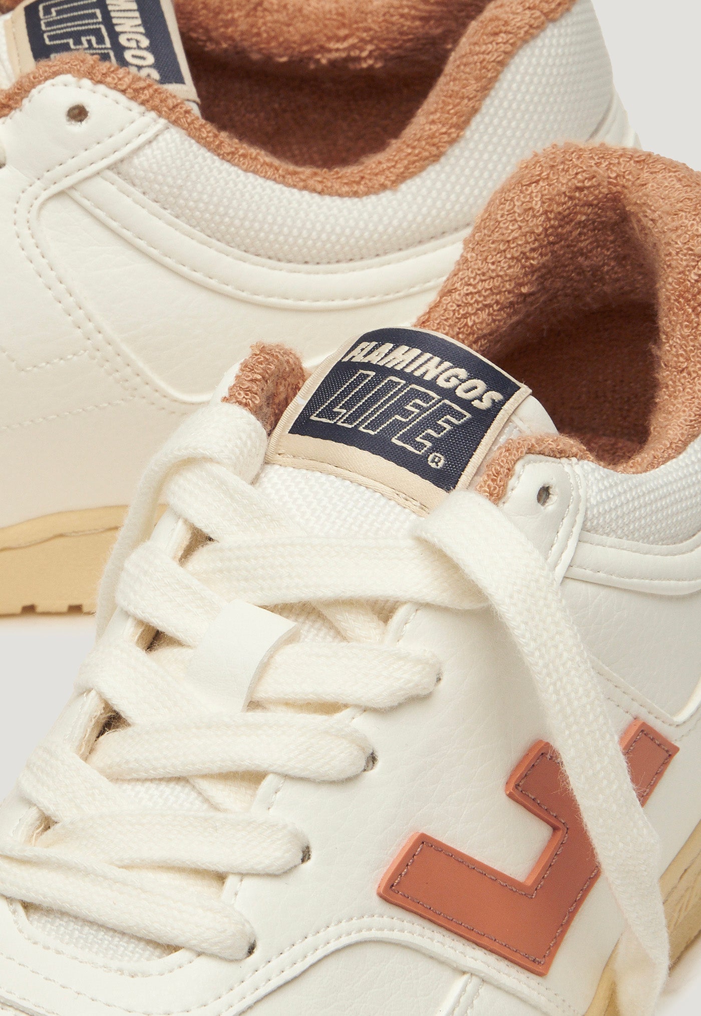 Retro 90s Sneaker - White Apricot Vanilla sold by Angel Divine