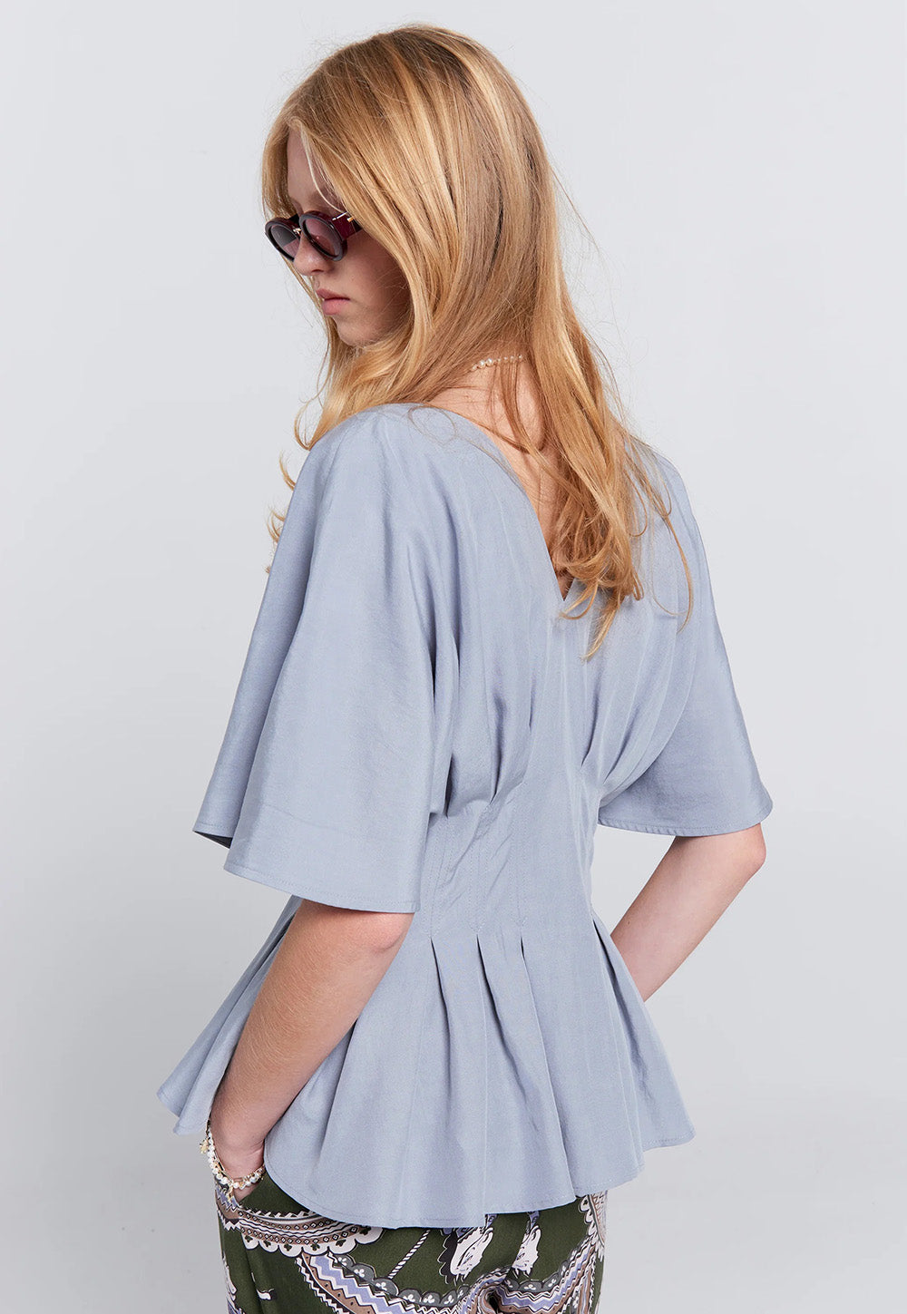 Florence Top - Steel Blue