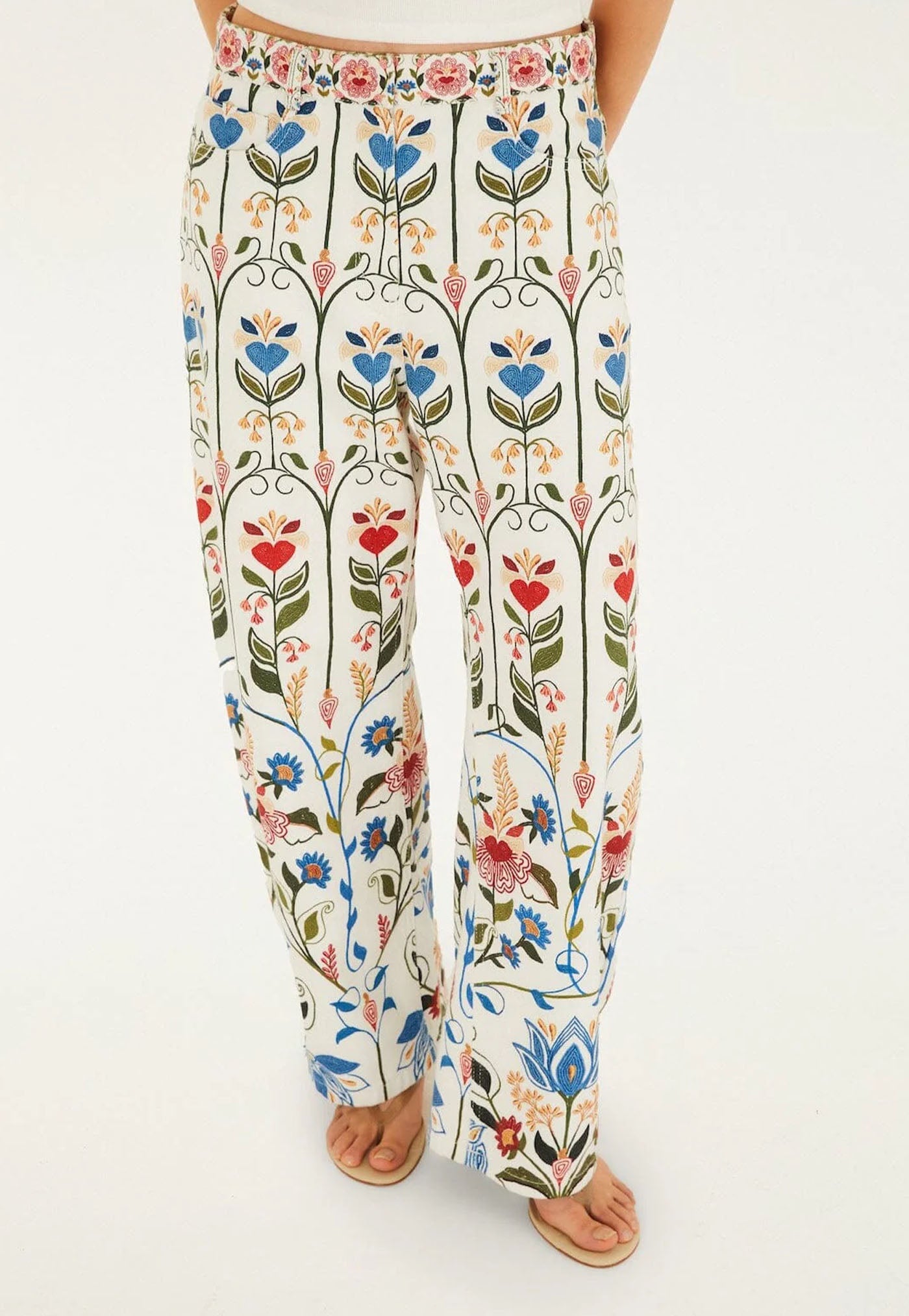 Fraga Print Pants - Off White