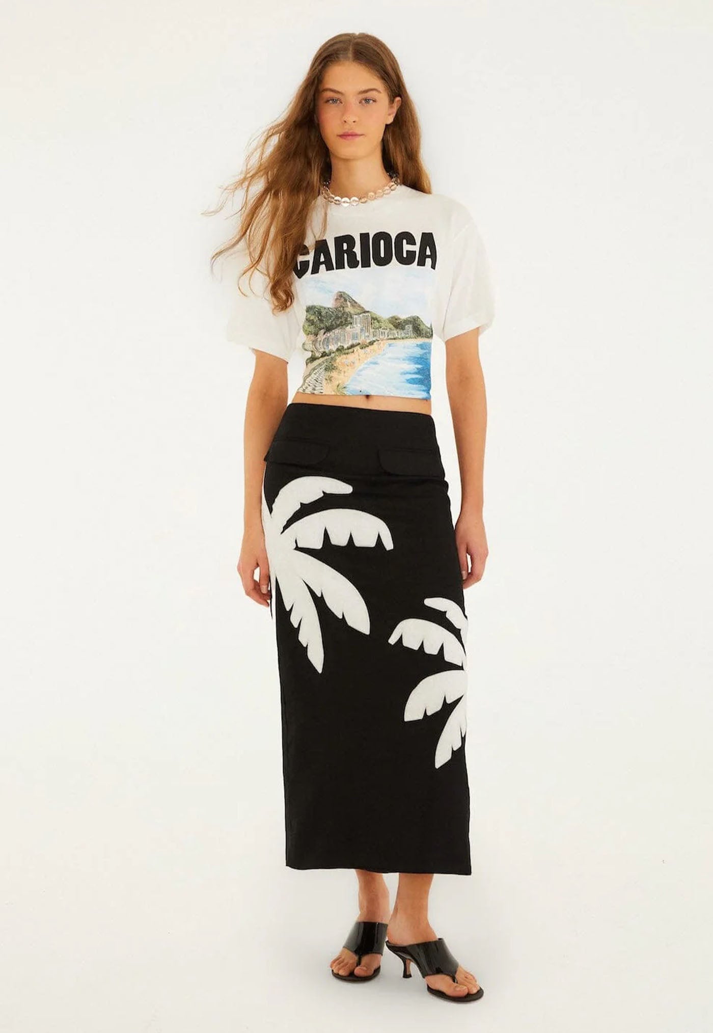 Landscape Carioca Relaxed T-Shirt - Off White