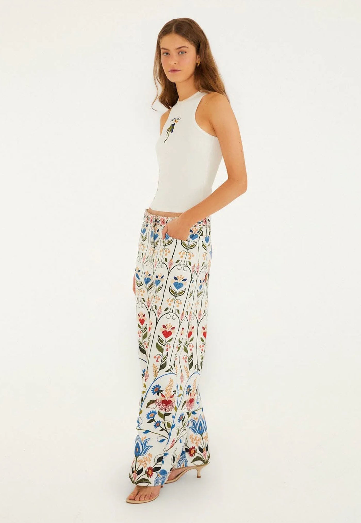 Fraga Print Pants - Off White