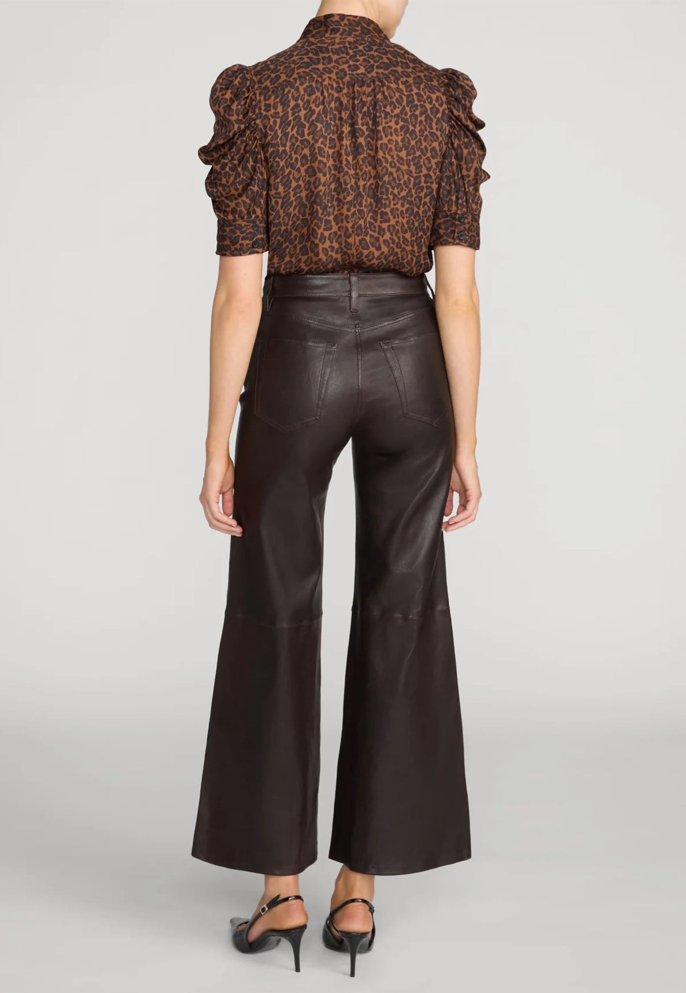 The Gillian Blouse - Light Leopard Multi