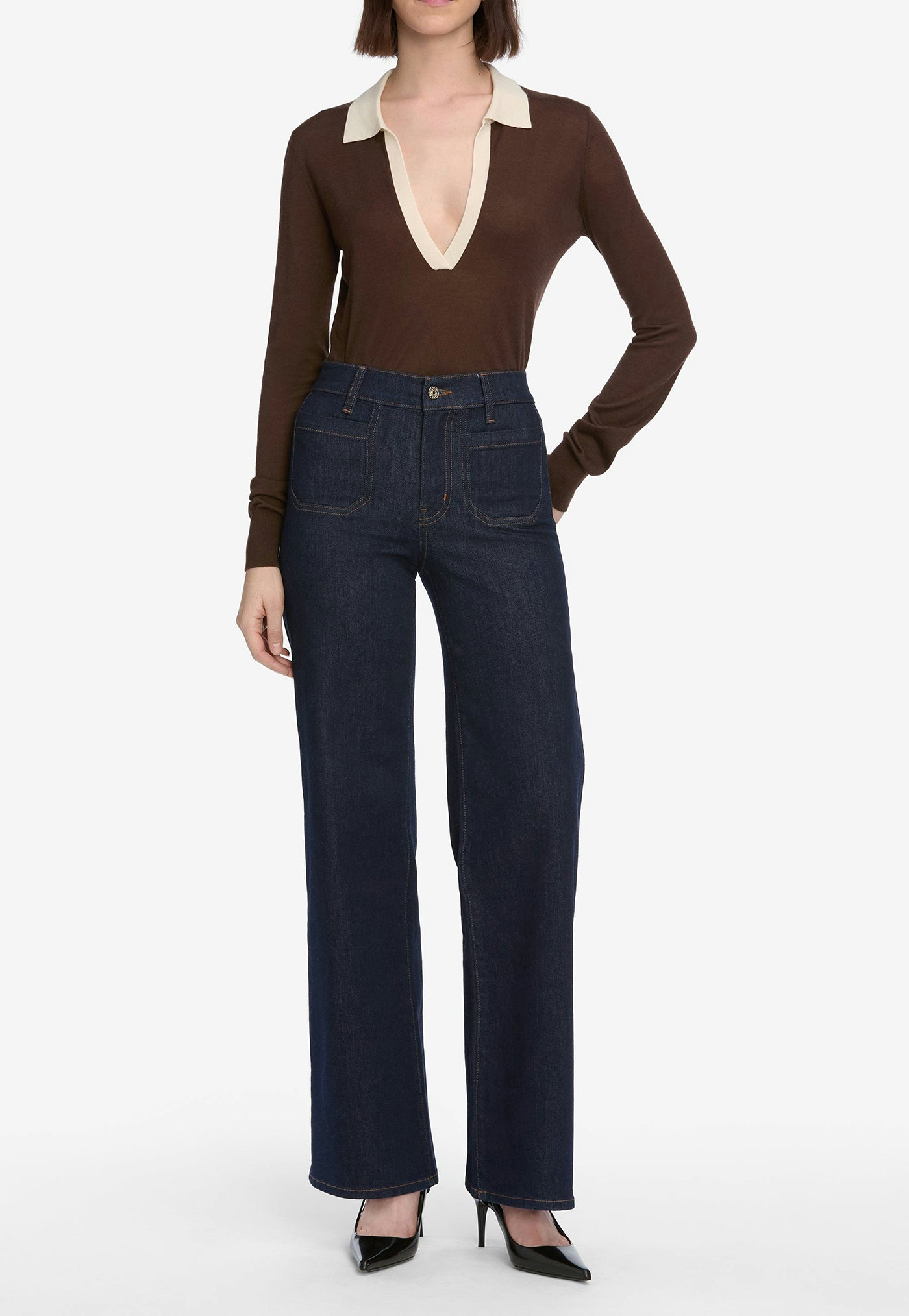 Le Slim Palazzo Modernist Pocket - Rinse