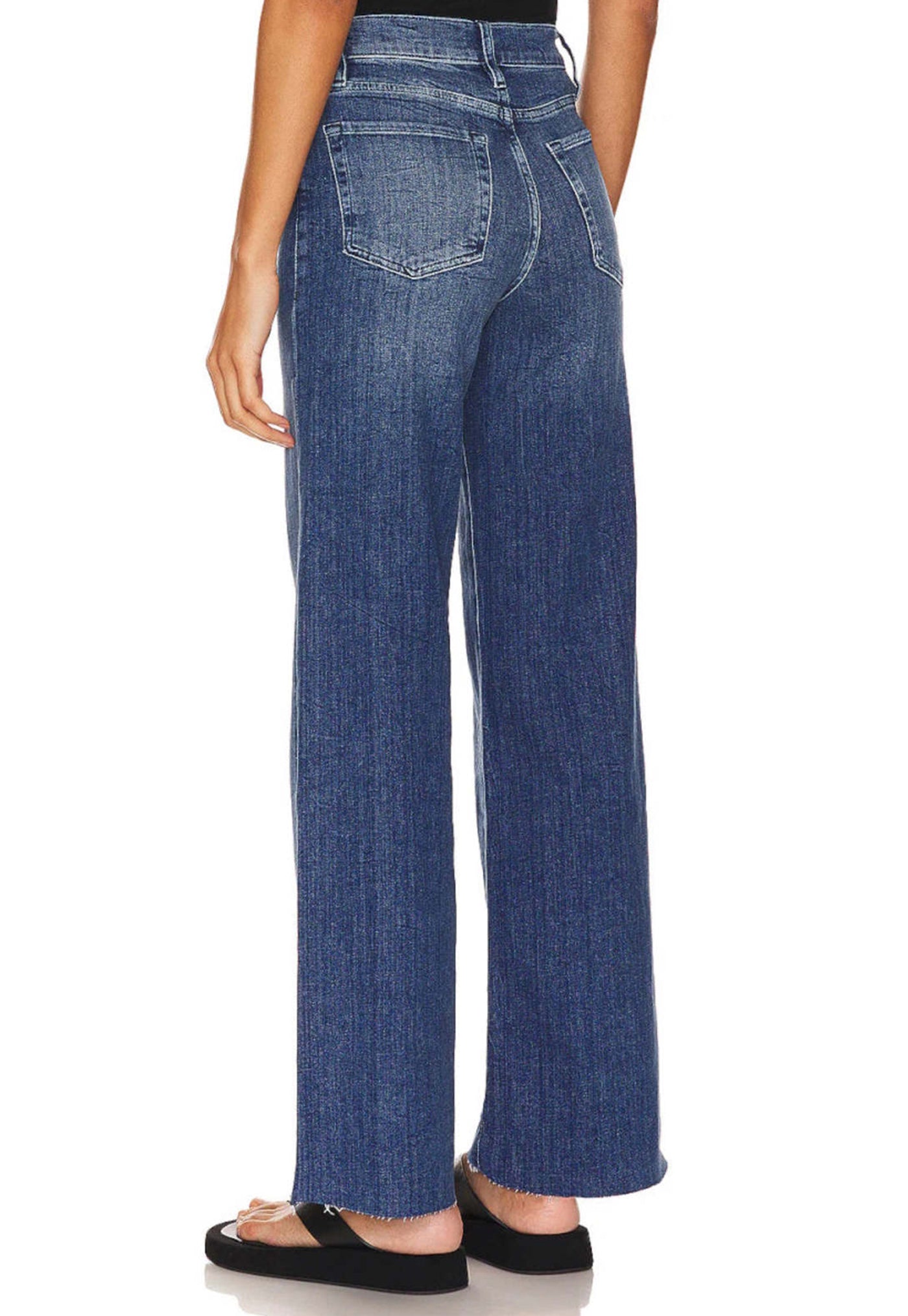 Le Slim Palazzo Raw Fray - Mermaid