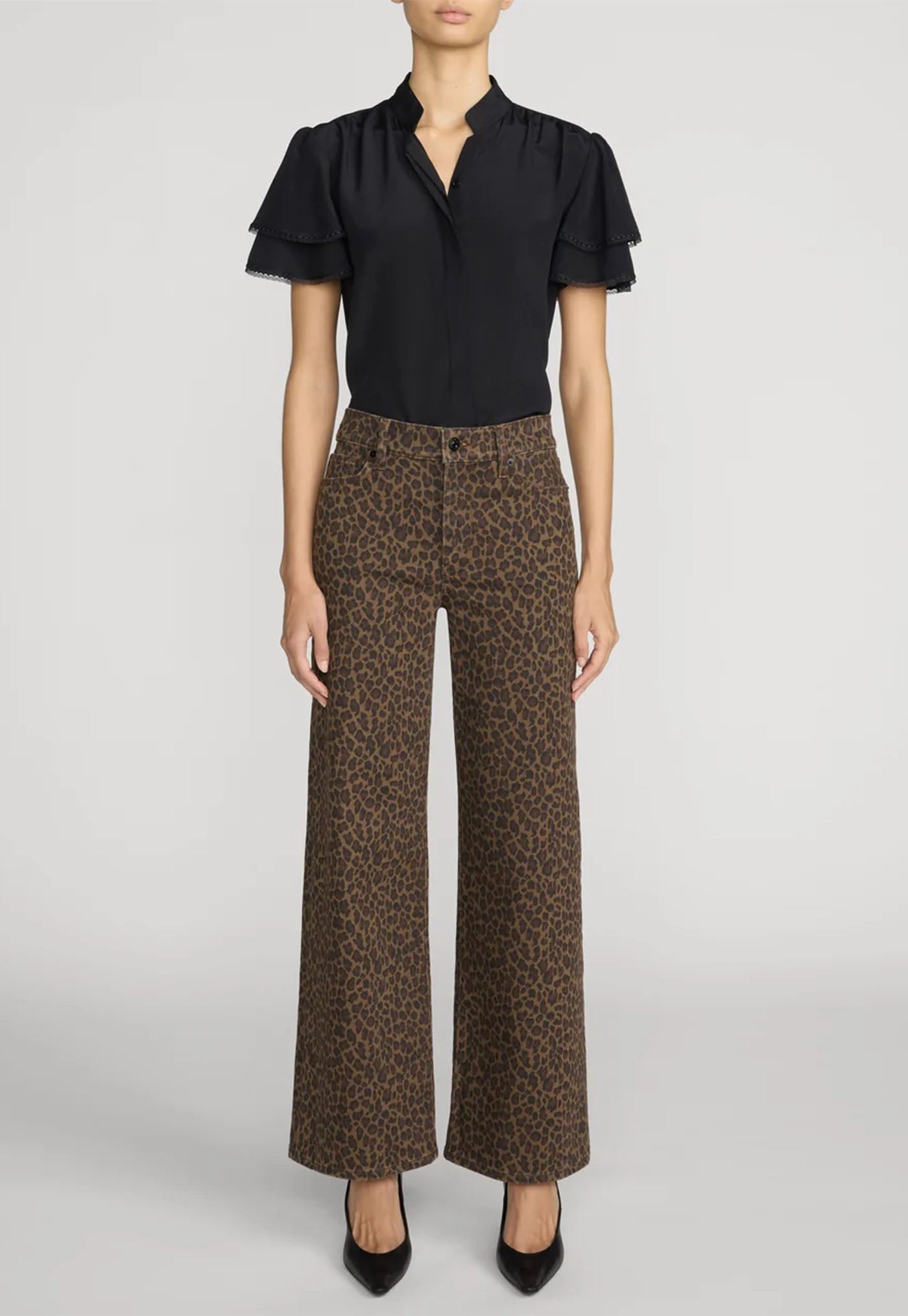The Silk Arcadia Top - Black