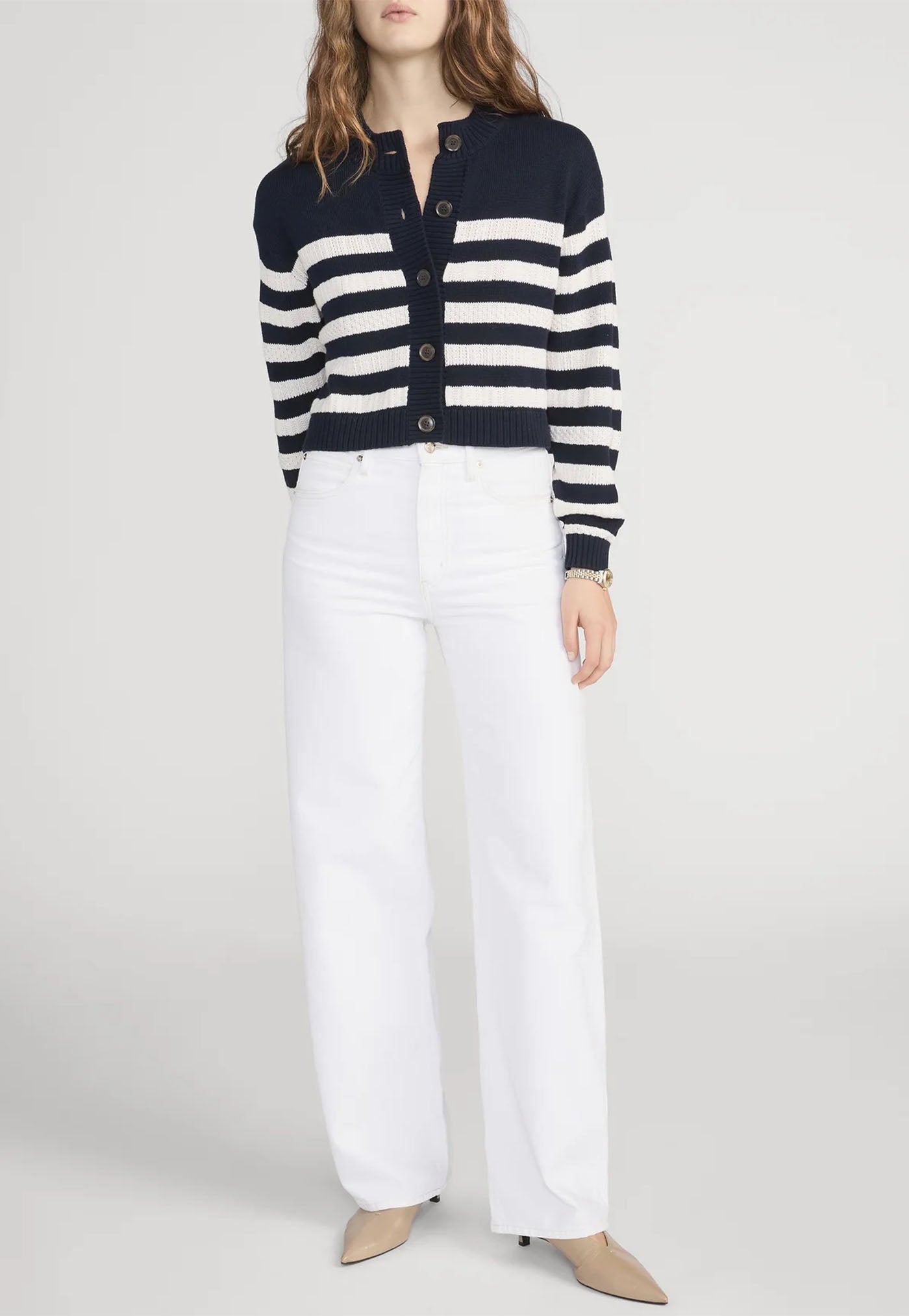 The Variation Femme Cardi -  Navy Multi