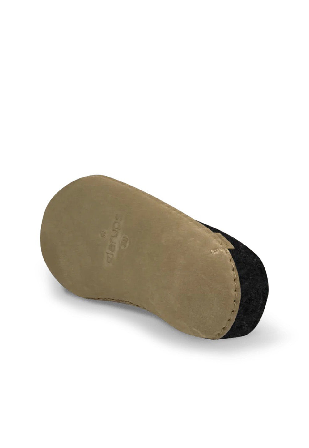 The Leather Slip On - Charcoal