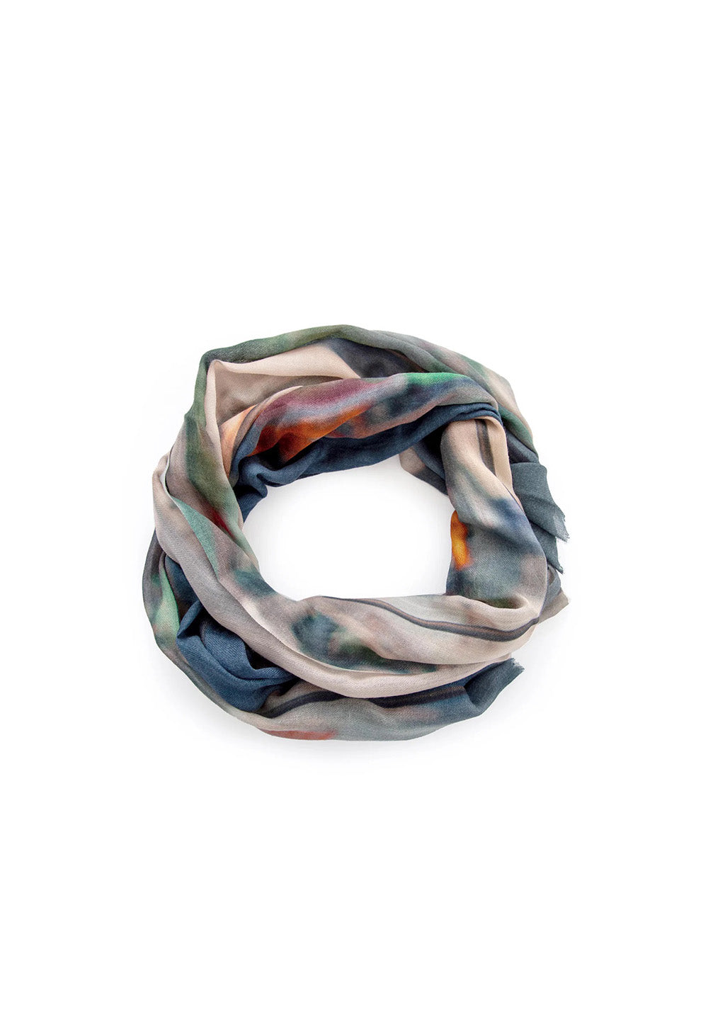 Monorail Views Skinny Wool/Silk Scarf