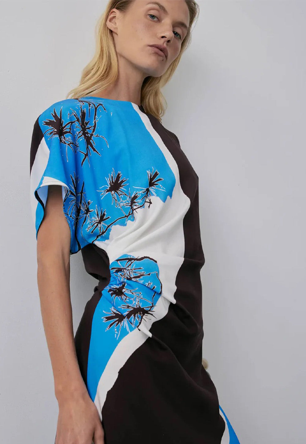 Terra Dress - Cerulean Watercolour