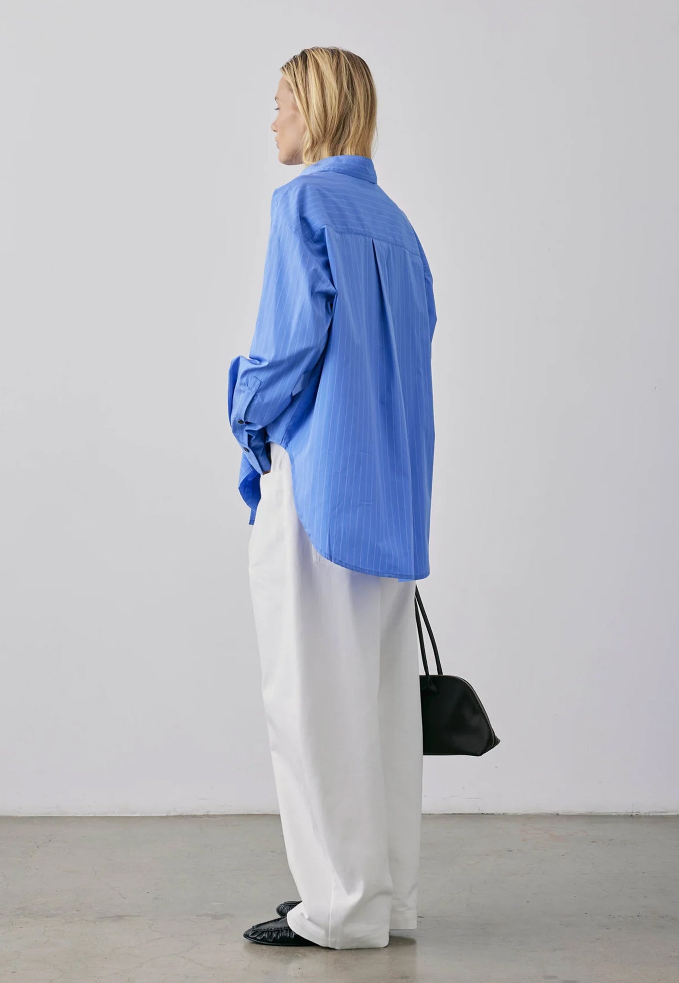 Therese Shirt - Cobalt Stripe