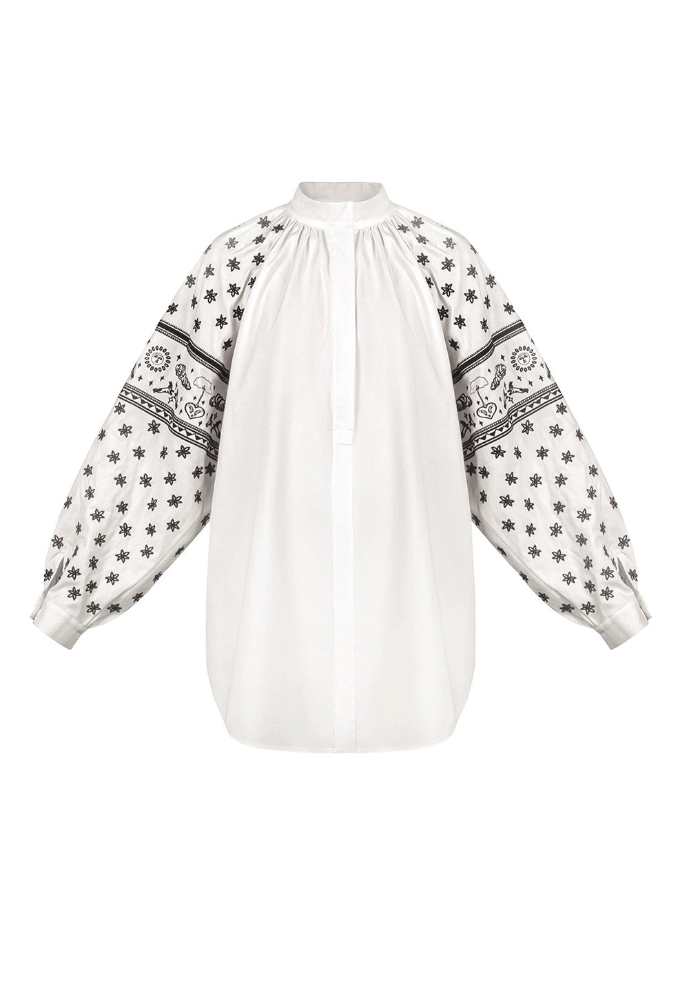 Franka Embroidered Shirt - White