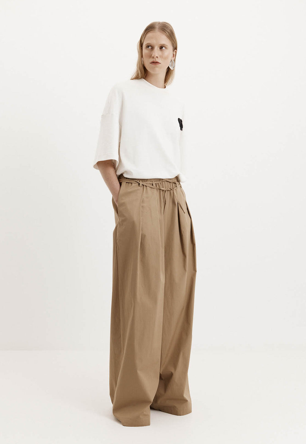 Beaded Orchid T-Shirt - White