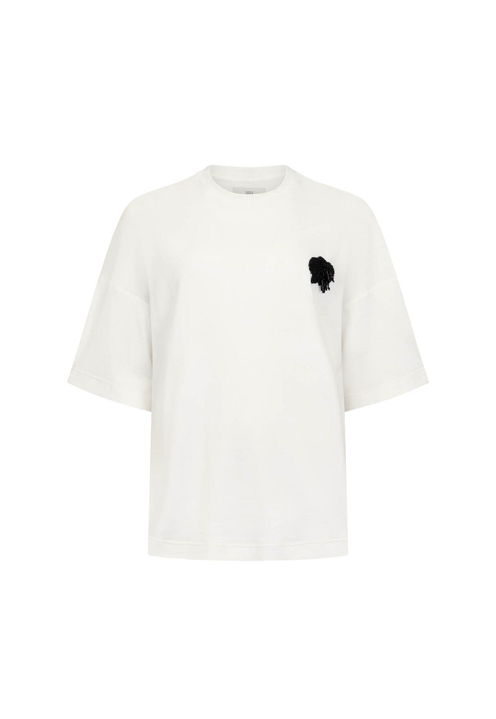 Beaded Orchid T-Shirt - White