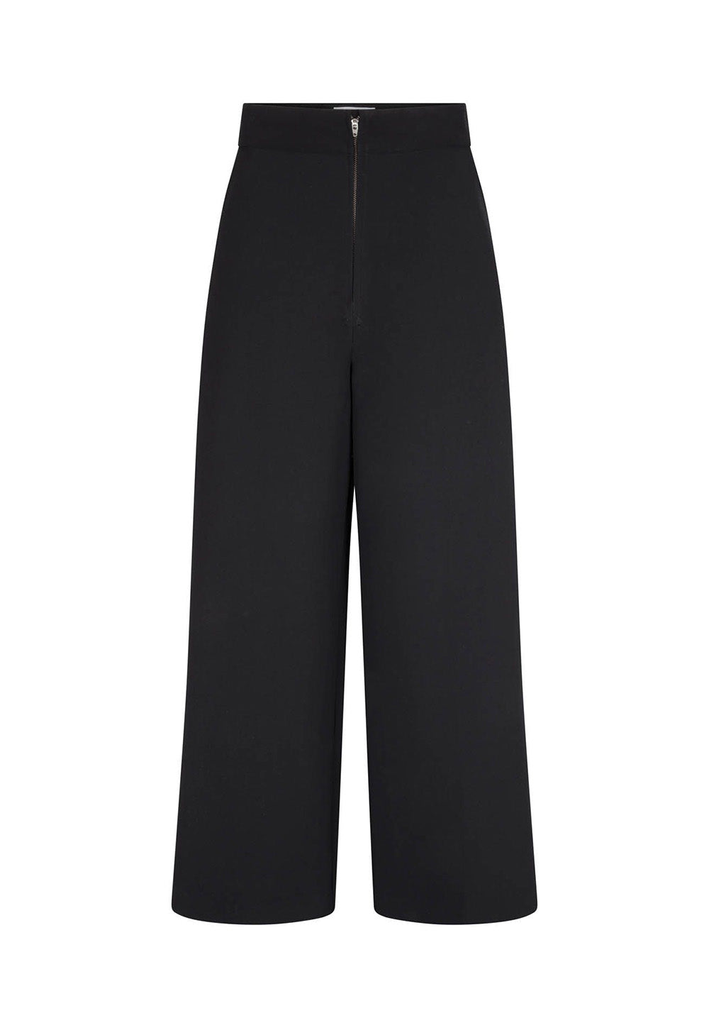 Caius Trouser - Black Bonded Suiting