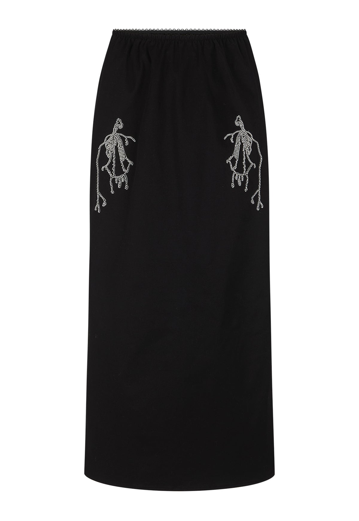 Camilla Skirt - Beaded Black