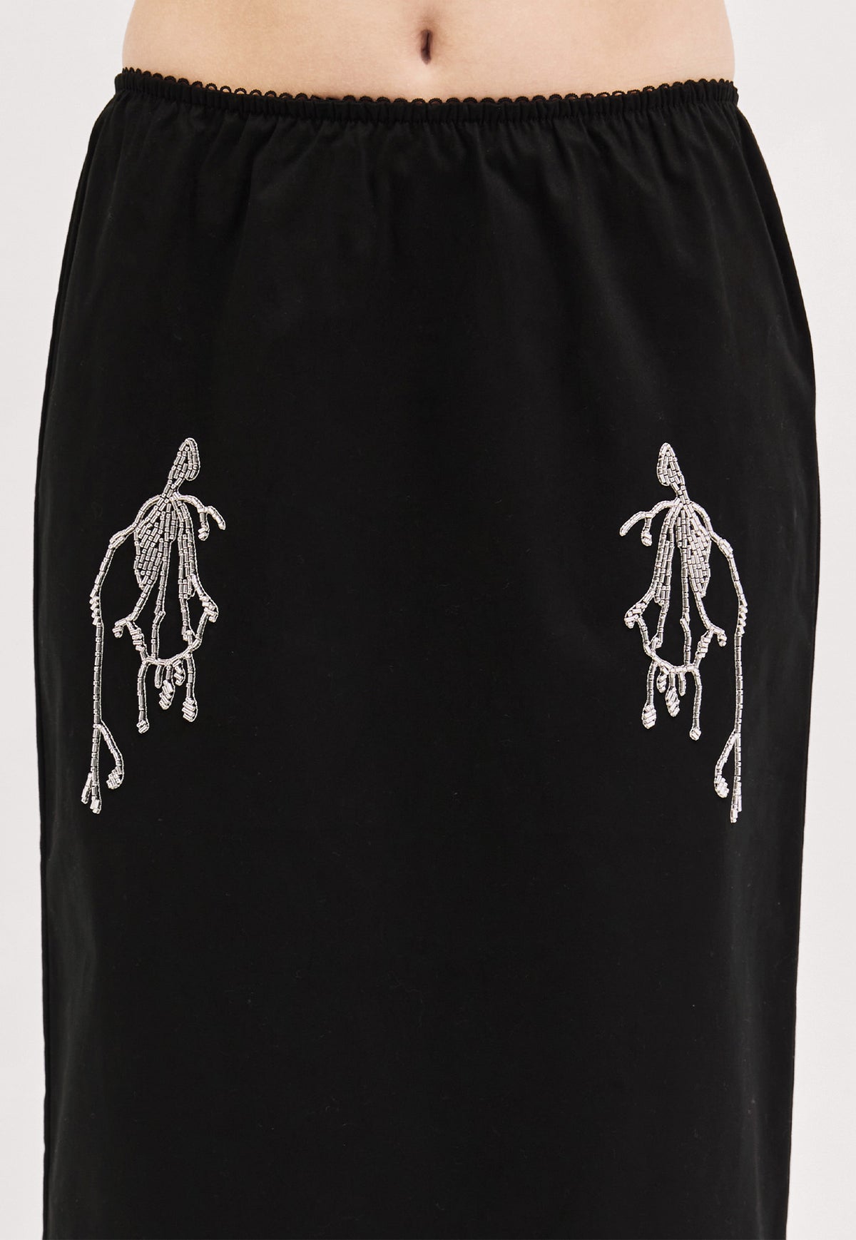 Camilla Skirt - Beaded Black