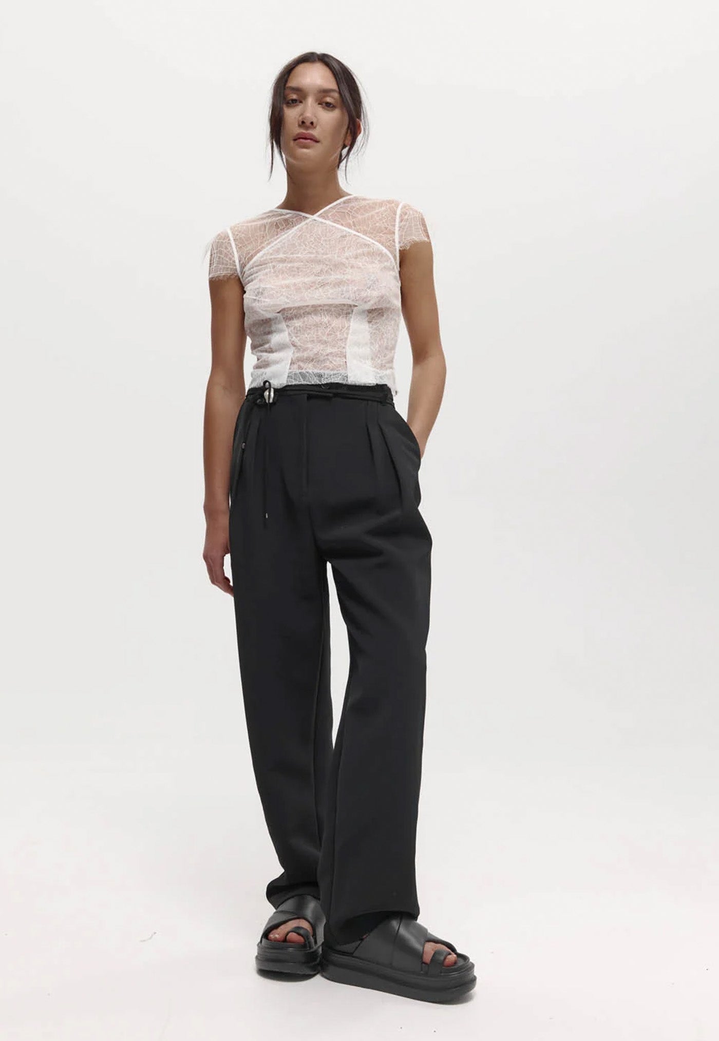 Camilla Top - White Lace