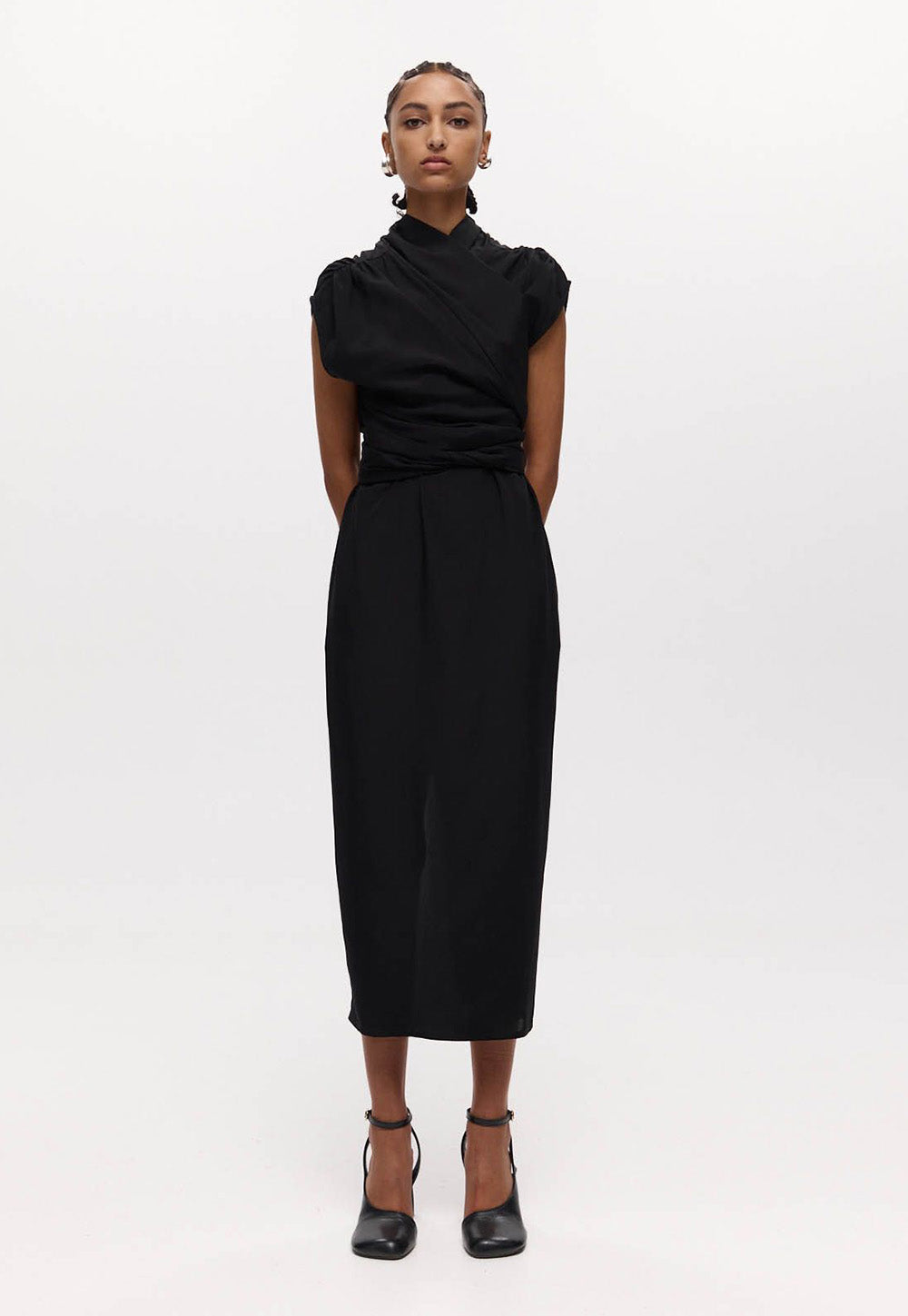 Chaimberlain Dress - Black Silk