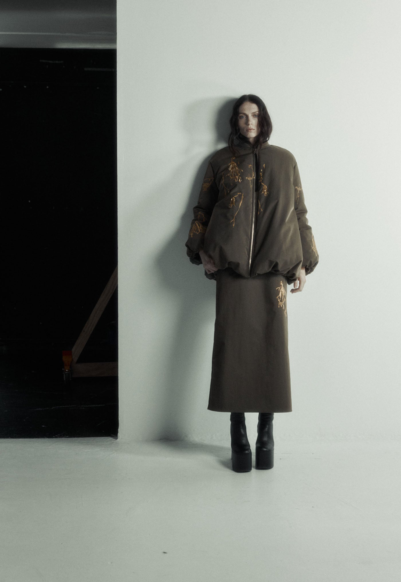 Chloe Jacket - Beaded Sepia
