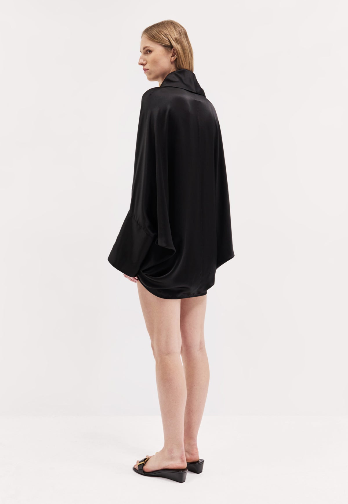 Cocoon Blouse - Black