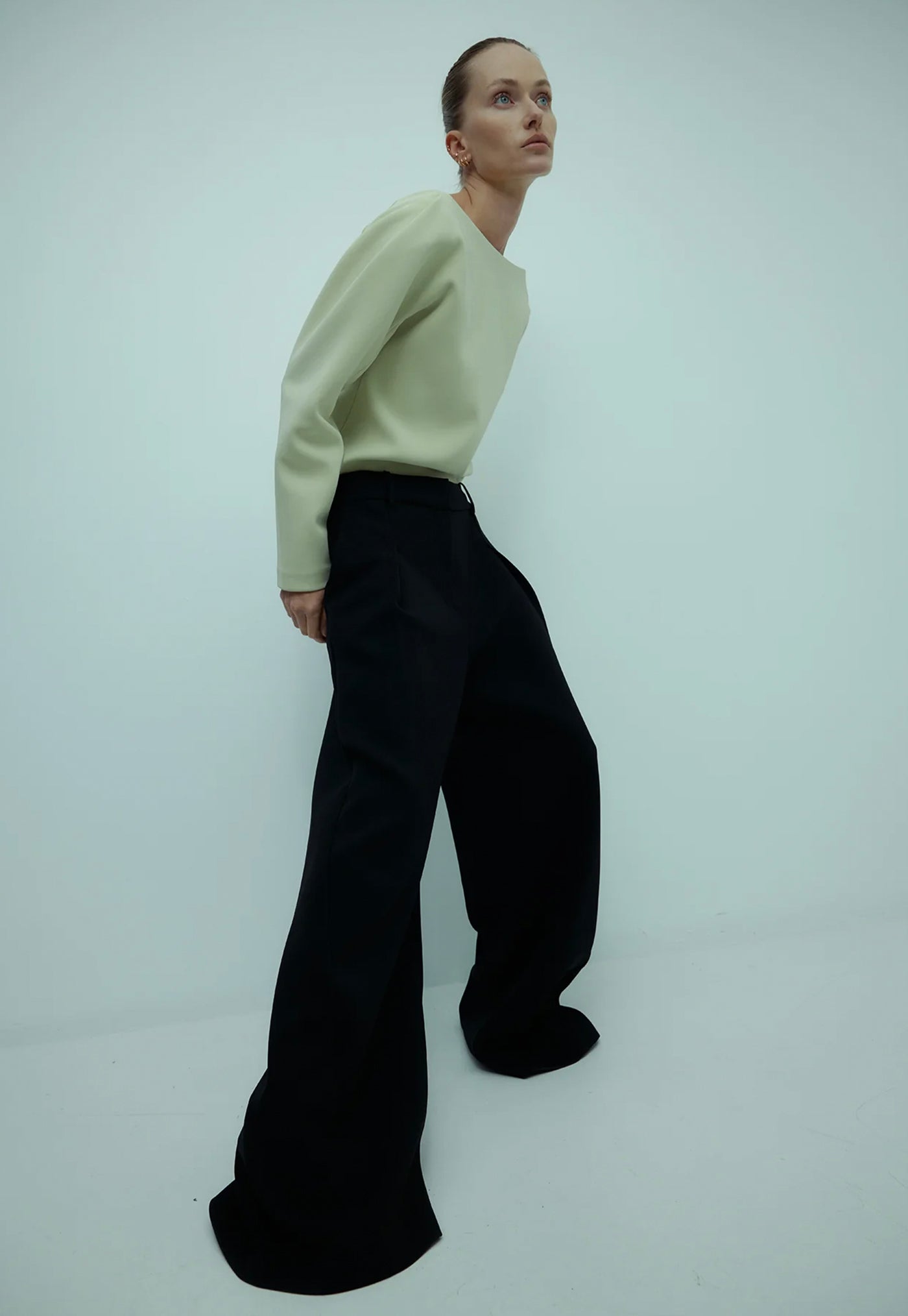 Flared Abel Trouser - Black