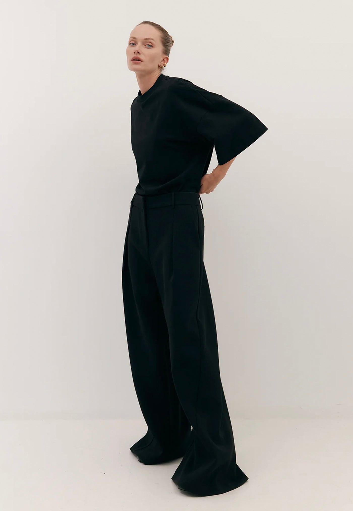 Flared Abel Trouser - Black