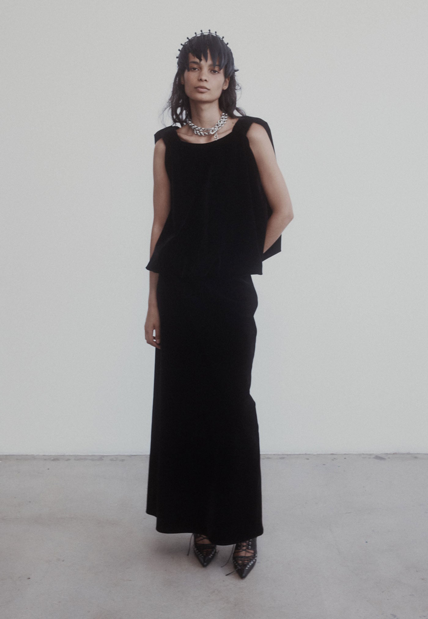 Knot Top - Black Velvet