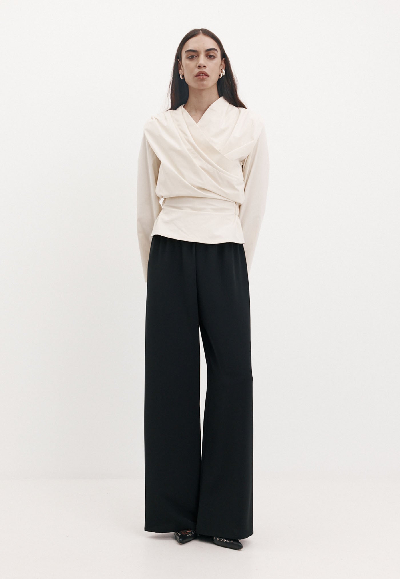 Long Sleeve Chaimberlain Top - Vanilla
