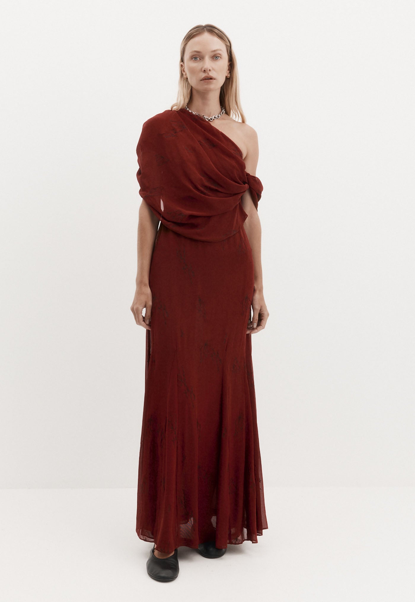 Lucille Dress - Burgundy