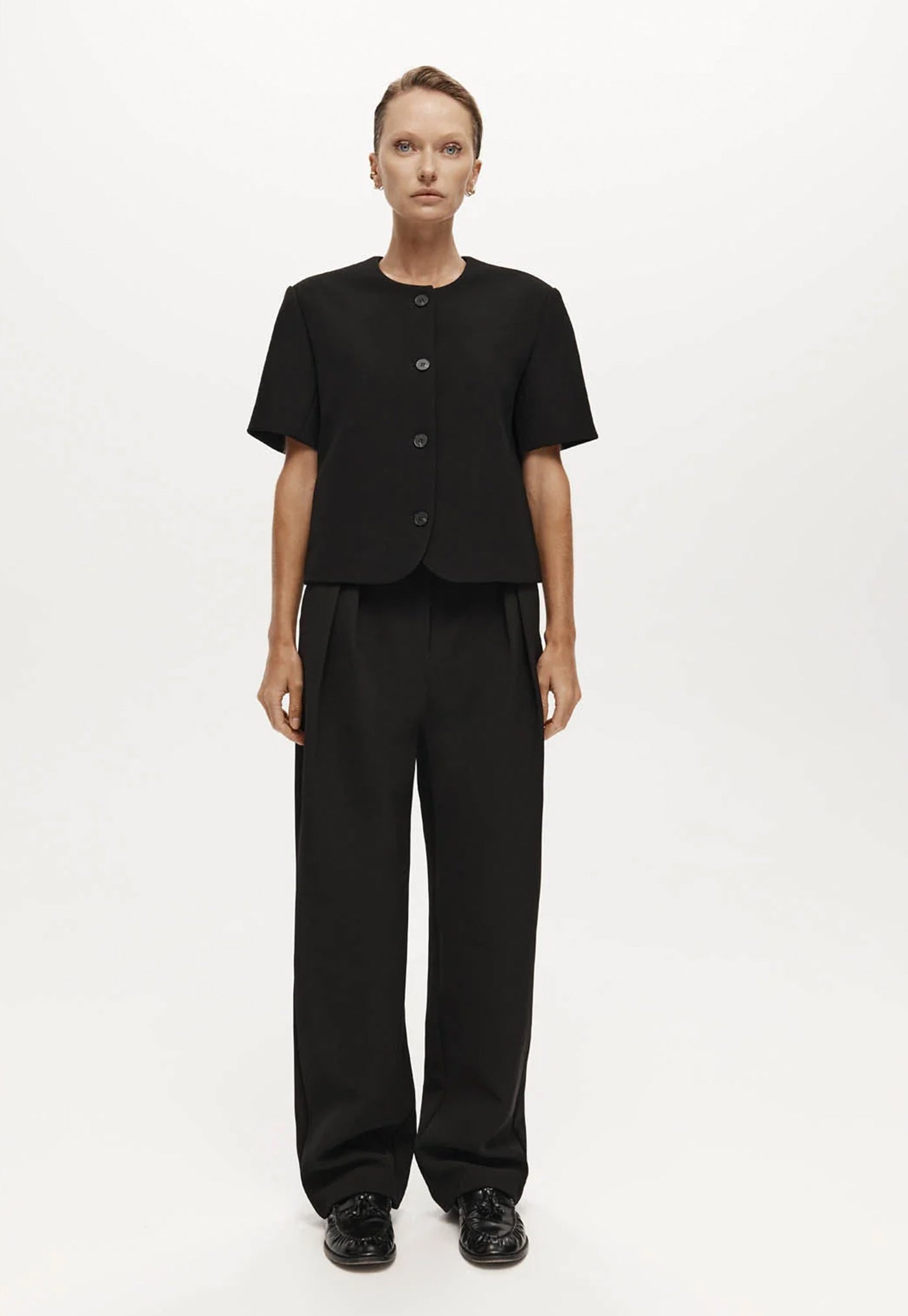 Short Sleeve Tilmens Jacket - Black