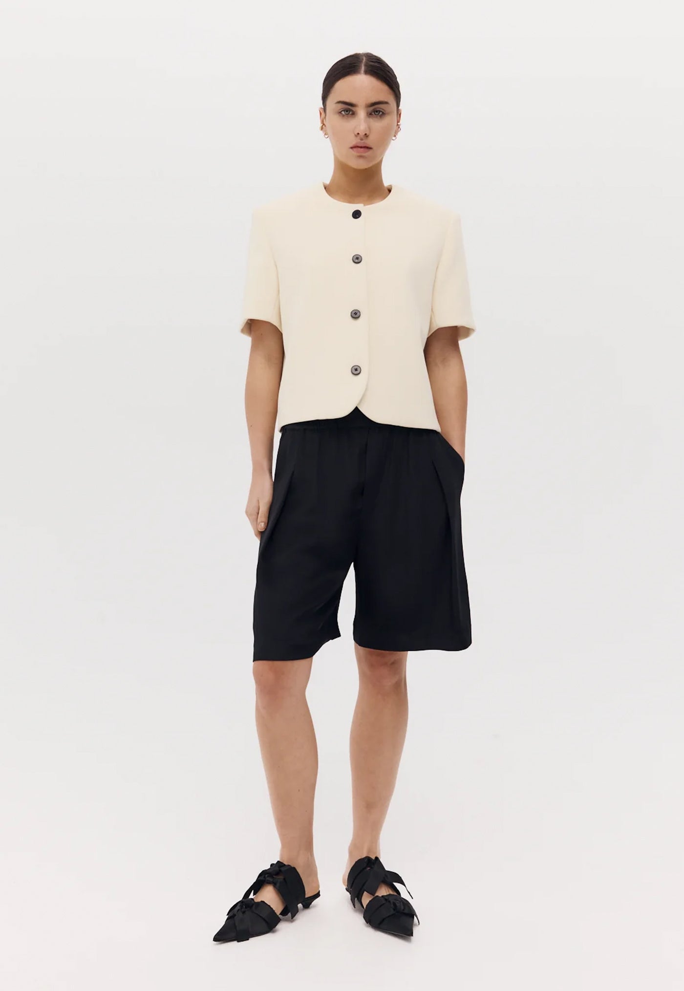 Short Sleeve Tilmens Jacket - Bone