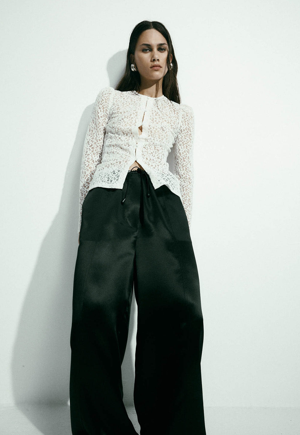 Tanaka Trouser - Black Satin